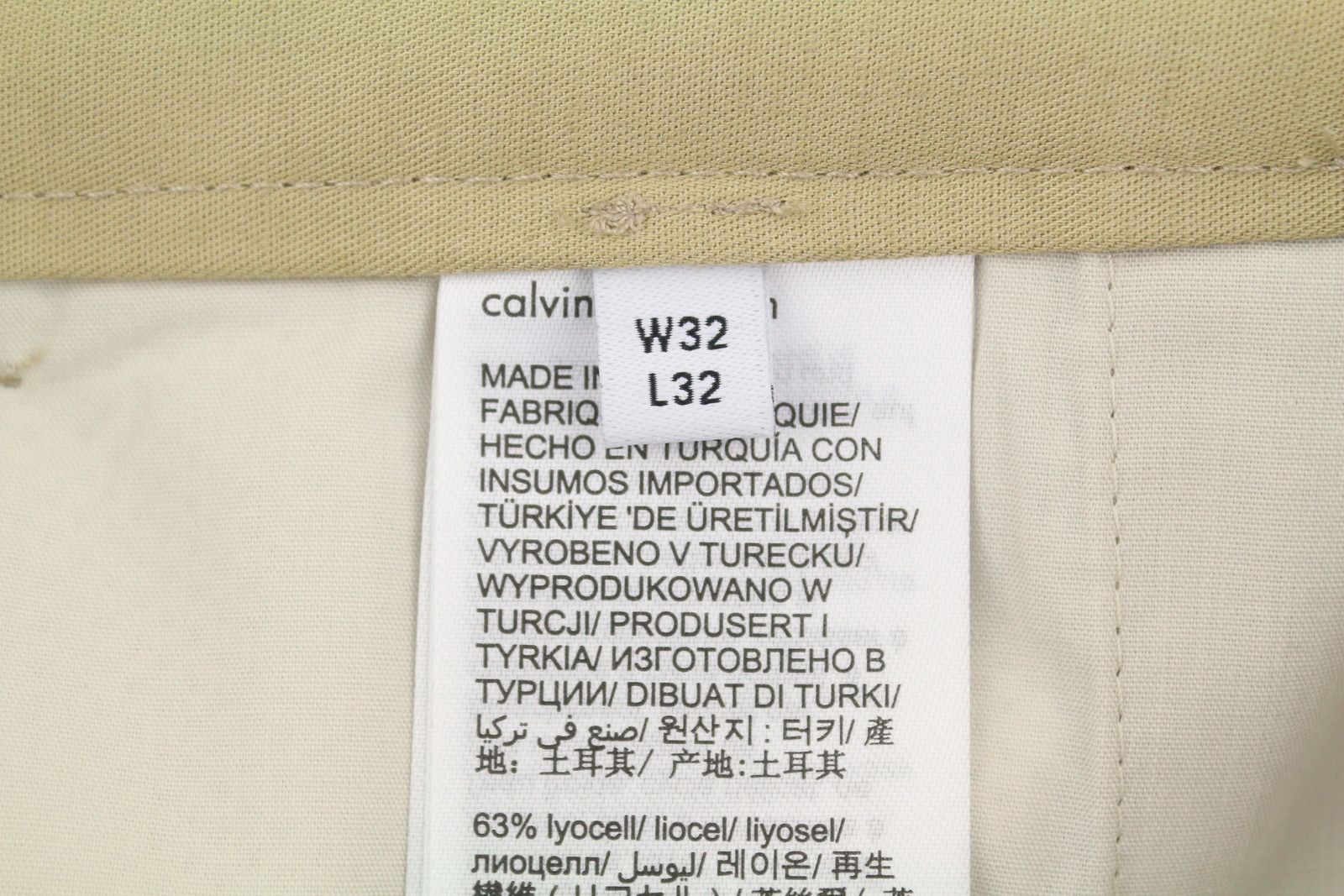 Calvin Klein PIECE DYED TENCEL W32/L32 Relaxed Trousers 87459 Size US 32 / EU 48 - 7 Thumbnail