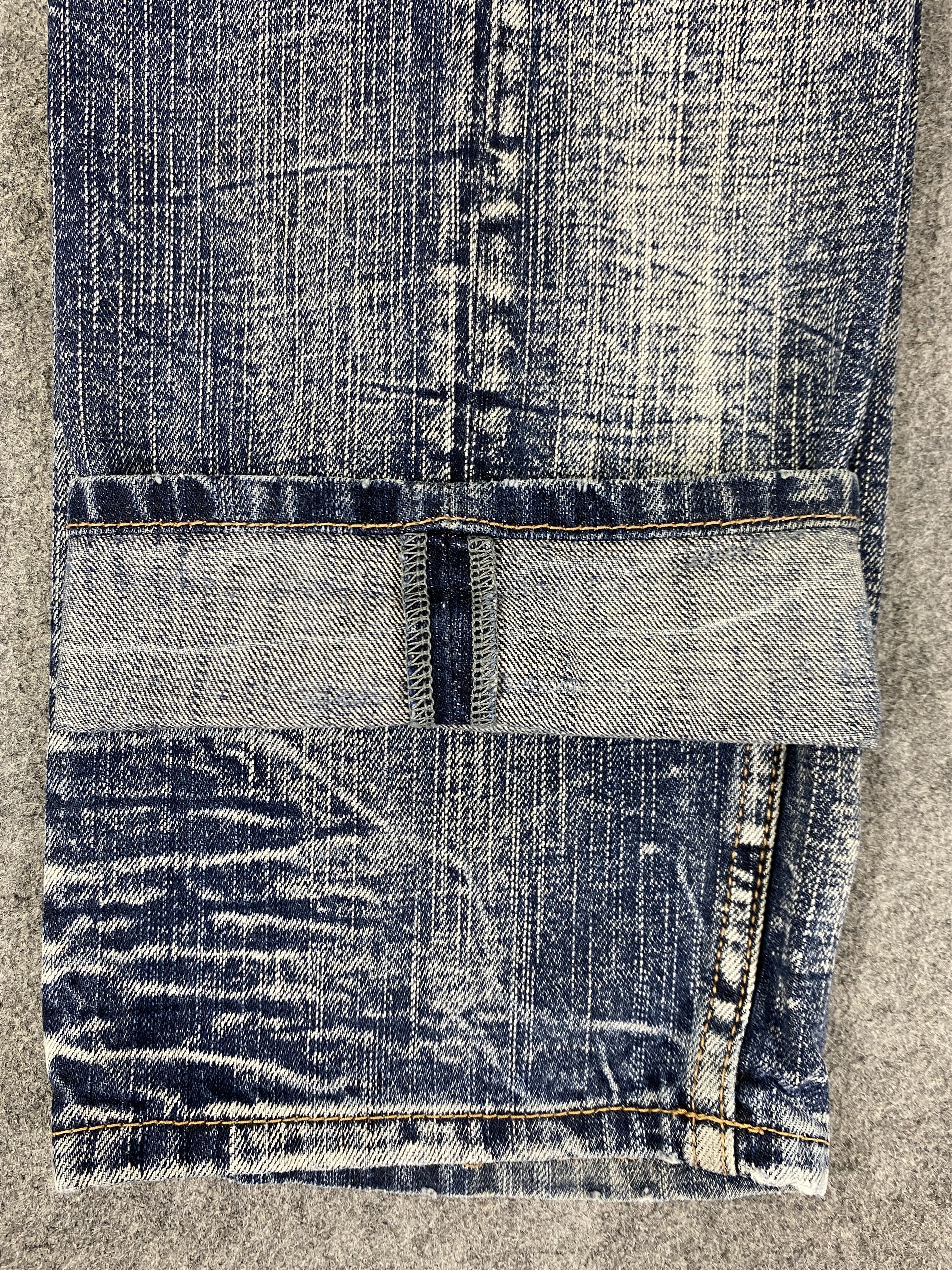 Hysteric Glamour Distressed Blue Vintage Sorridere Jeans 32x31.5 - JN3278 Size US 32 / EU 48 - 12 Thumbnail