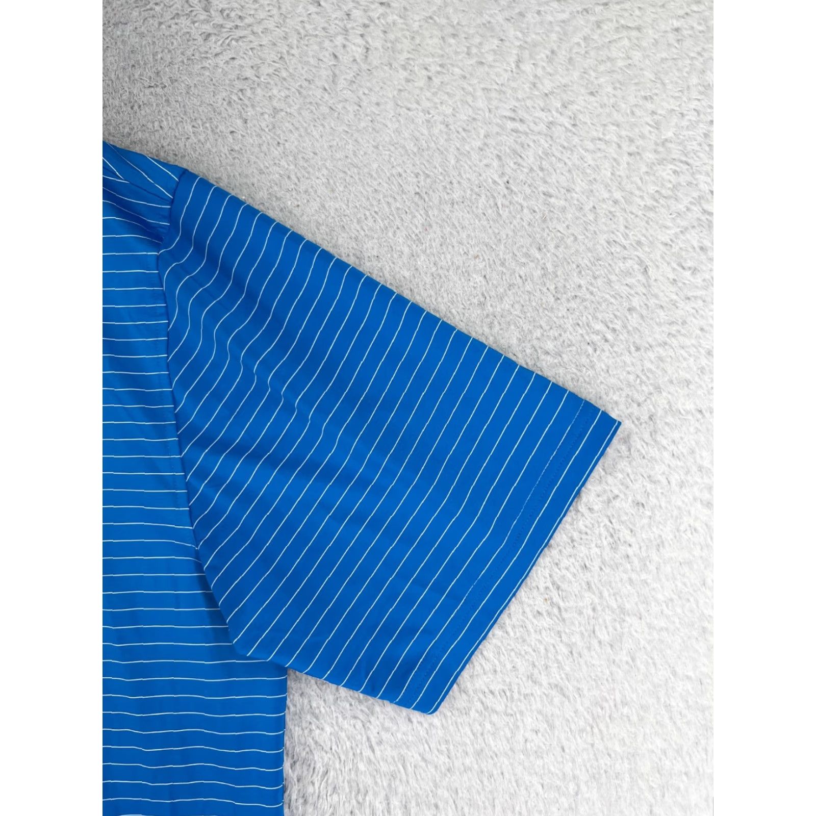 Footjoy FootJoy Polo Shirt Men Blue Stripe Polo Adult L Regular Size Size US L / EU 52-54 / 3 - 2 Thumbnail