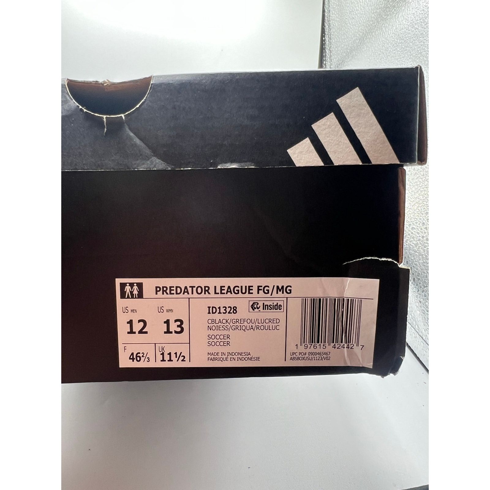 Adidas Predator 24 League FG MG “ Stealth Victory Pack” Size US 12 / EU 45 - 7 Thumbnail