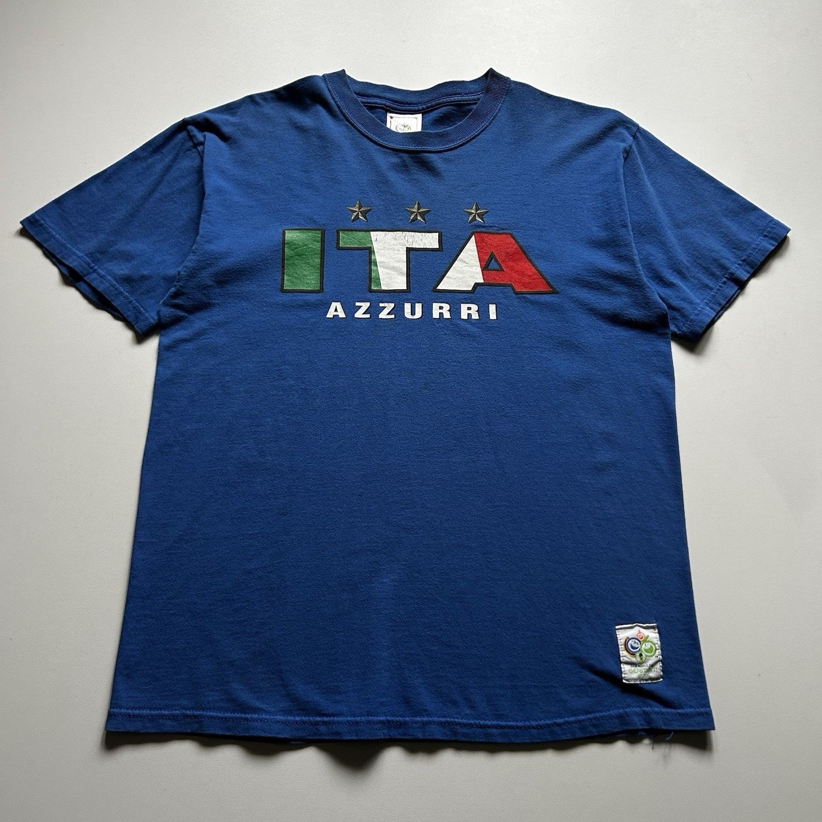 Vintage Italy Italia Soccer Shirt Medium Y2K 2006 World Cup