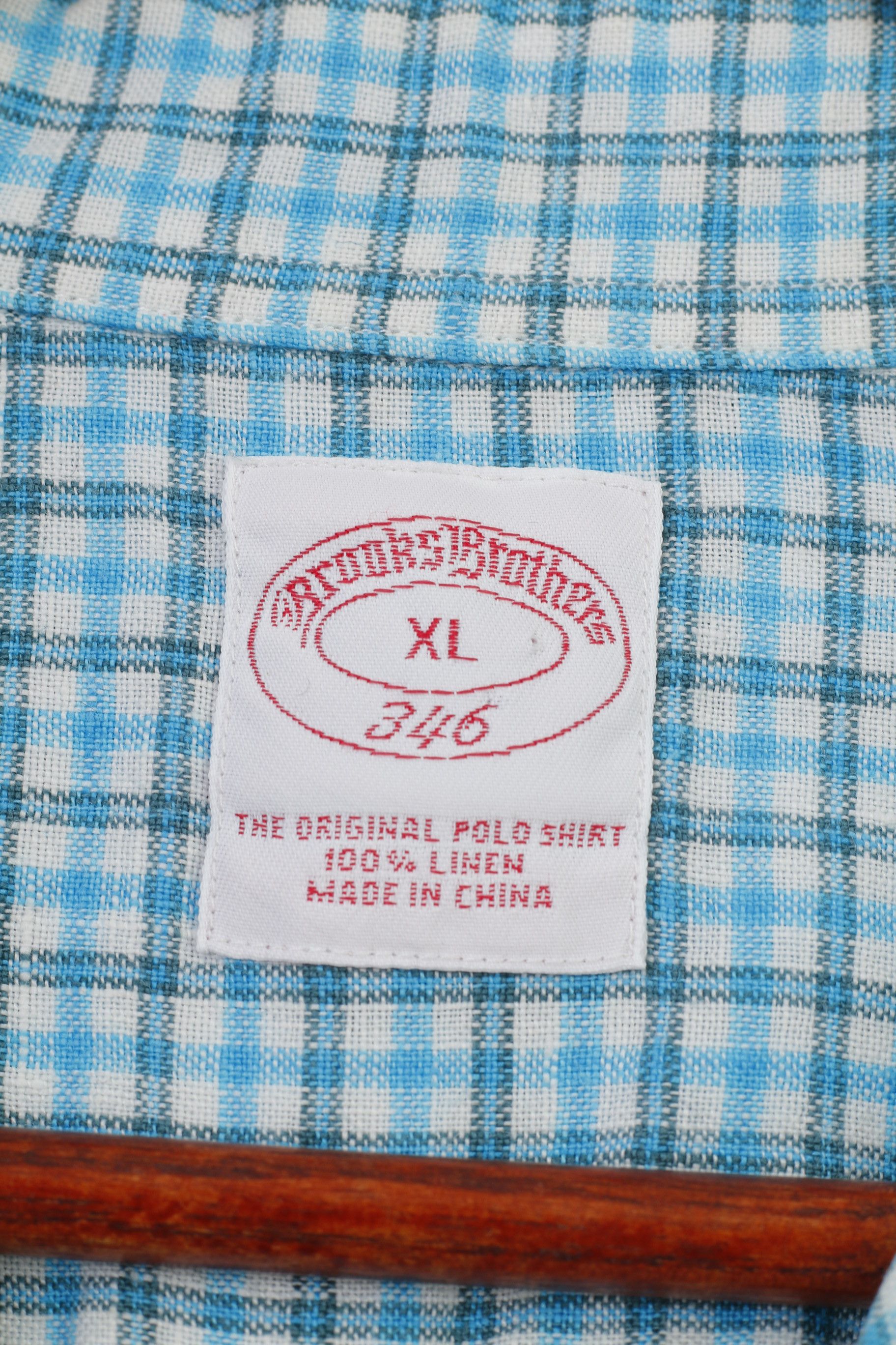 Brooks Brothers Brooks Brothers Men XL Casual Shirt Blue Linen 10518 Size US XL / EU 56 / 4 - 3 Thumbnail