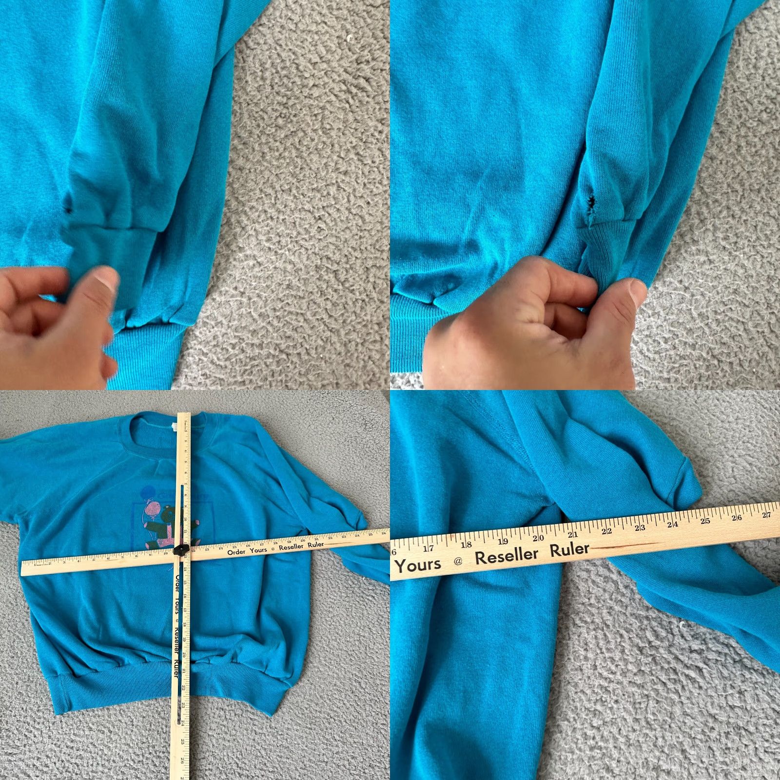 Vintage VINTAGE Seaspray Sweatshirt Mens Medium Blue Teddy Bear 90s Crew Neck Fleece Pullover Sweater Regular Size M - Blue Bear 90s Mens Size US M / EU 48-50 / 2 - 8 Thumbnail