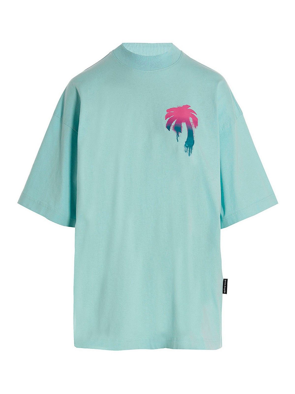 Palm Angels o1gr1nt0425 I Love Pa Loose T-Shirt Light Blue Size XS / US 0-2 / IT 36-38 - 1 Thumbnail