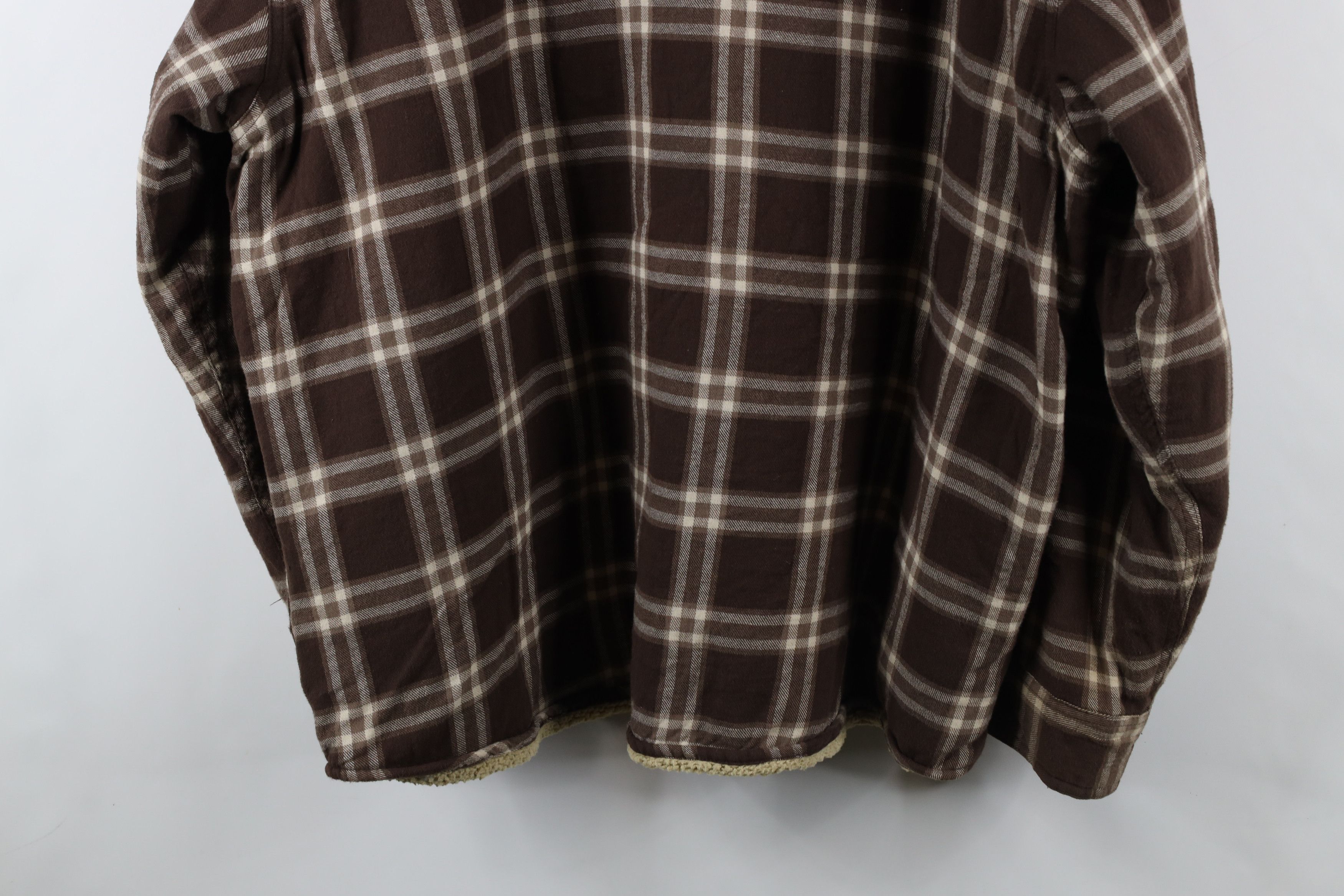 Vintage × Wrangler Vintage Wrangler Lined Flannel Shirt Jacket Jac Shirt Plaid Size US XXL / EU 58 / 5 - 13 Thumbnail