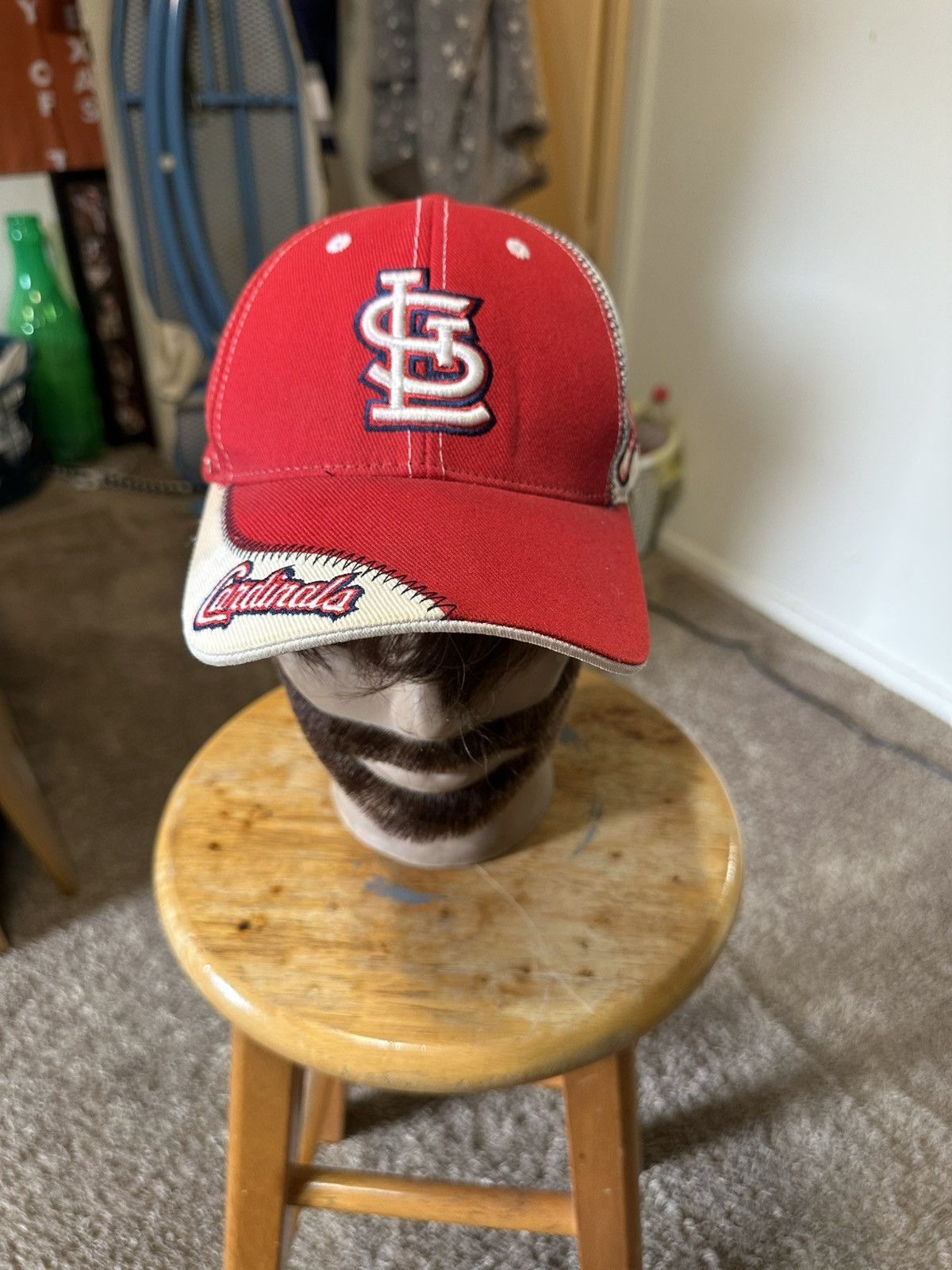 MLB Vintage MLB St. Louis Cardinal’s “triple red” hat 90s Size ONE SIZE - 2 Thumbnail