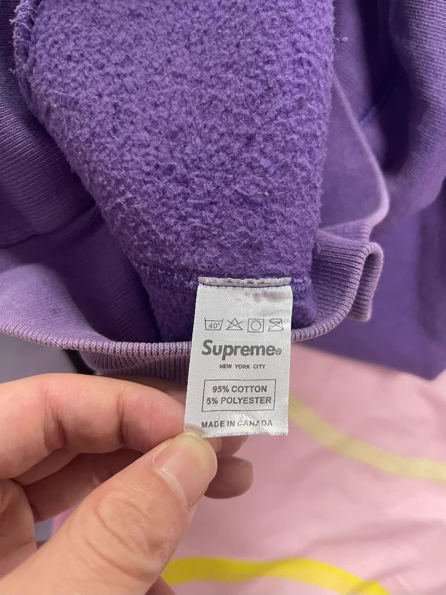 Supreme Supreme 07 Teal on Purple Box Logo Crewneck M OG Excellent Size US M / EU 48-50 / 2 - 7 Thumbnail
