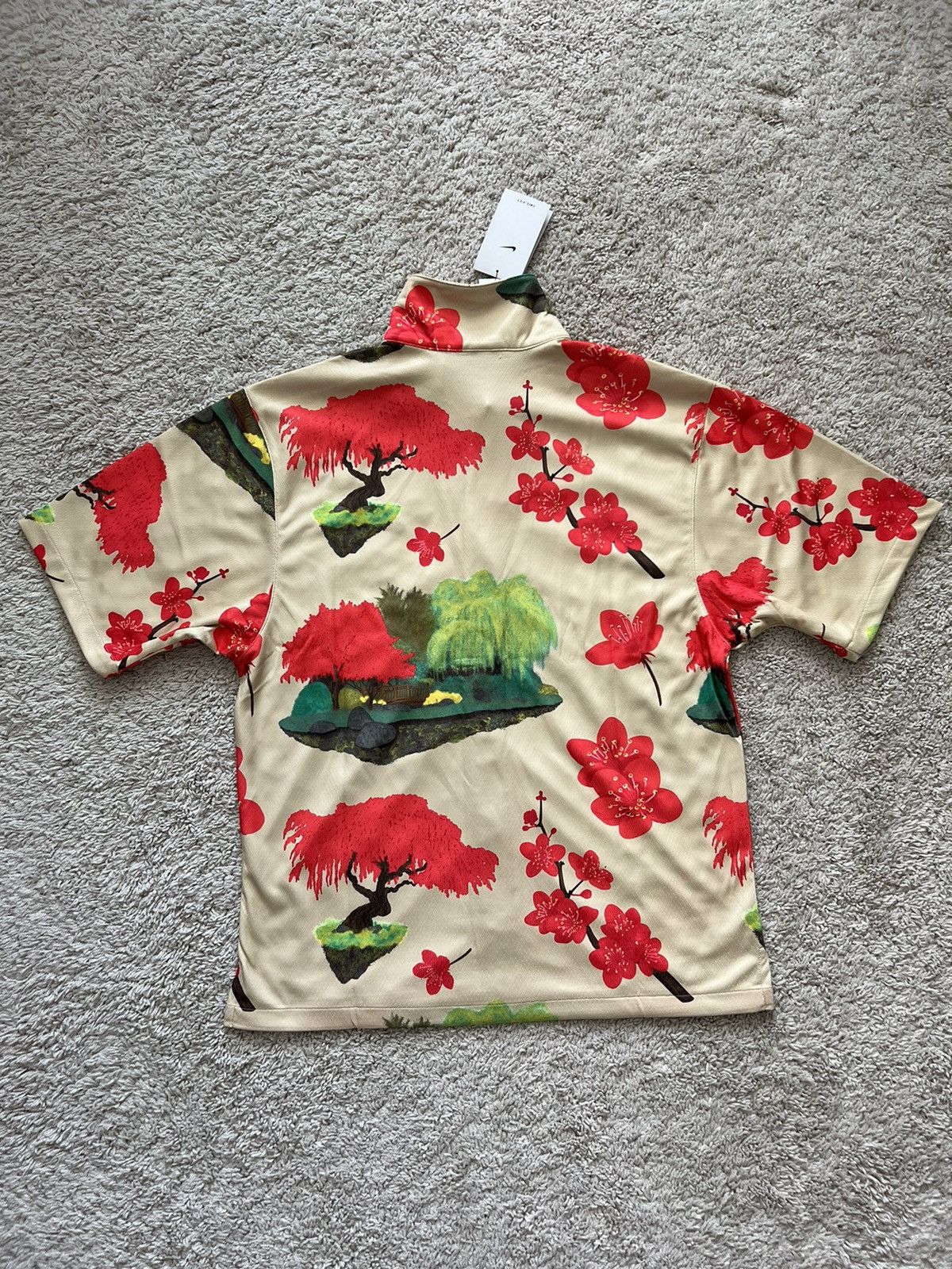 Nike Nike Cherry Blossom Casual Shirt Shorts Tan Size US M / EU 48-50 / 2 - 8 Thumbnail