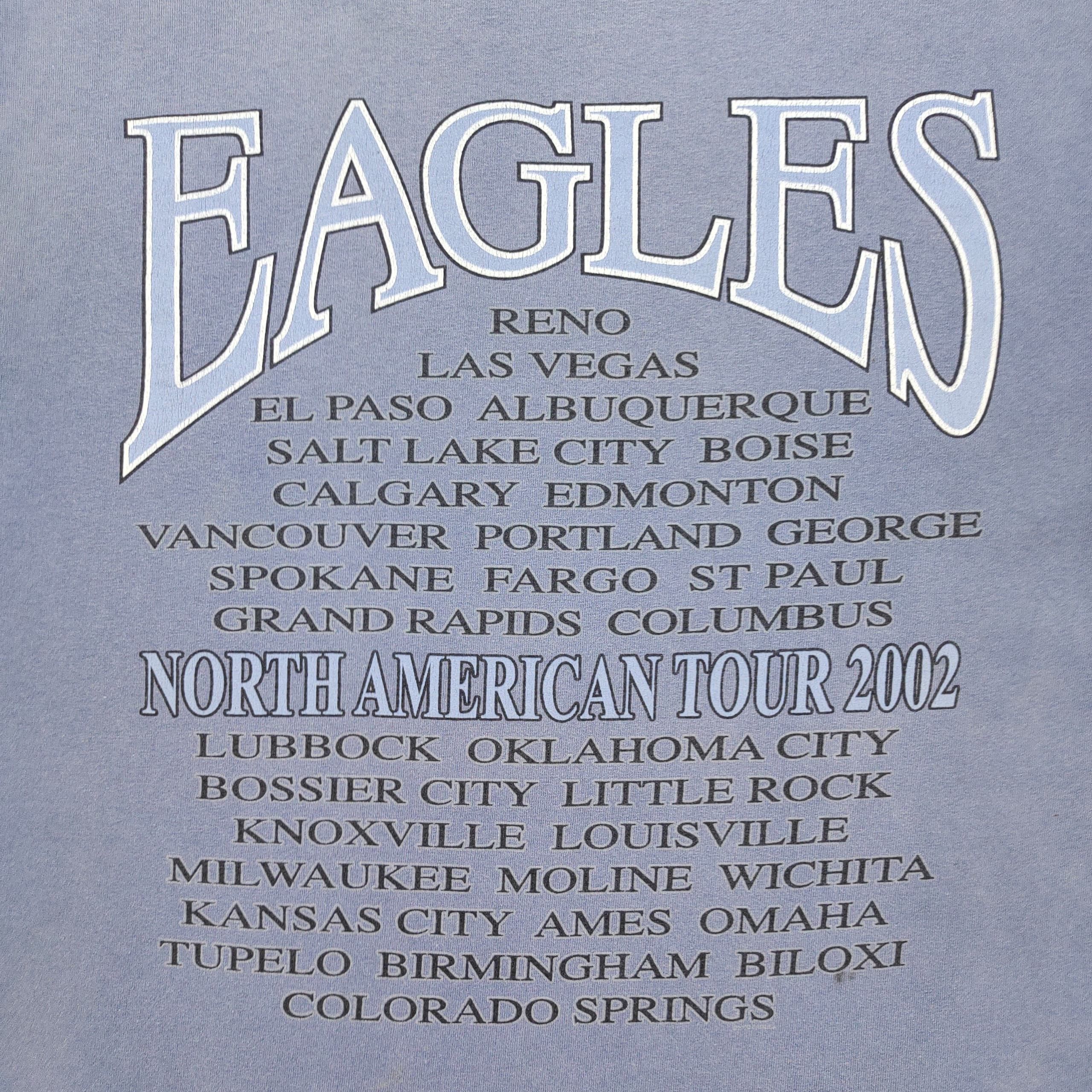 Band Tees VINTAGE DISTRESSED EAGLES NORTH AMERICA TOUR 2002 T SHIRT Size US XL / EU 56 / 4 - 4 Thumbnail
