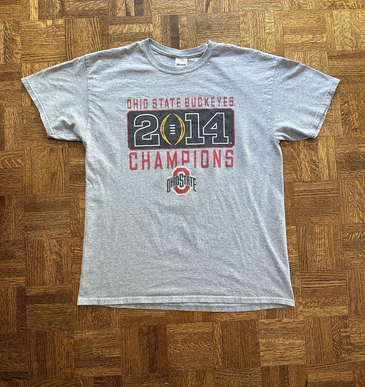 Vintage Ohio State Buckeyes 2014 National Champions Graphic Tee Size US L / EU 52-54 / 3 - 1 Thumbnail