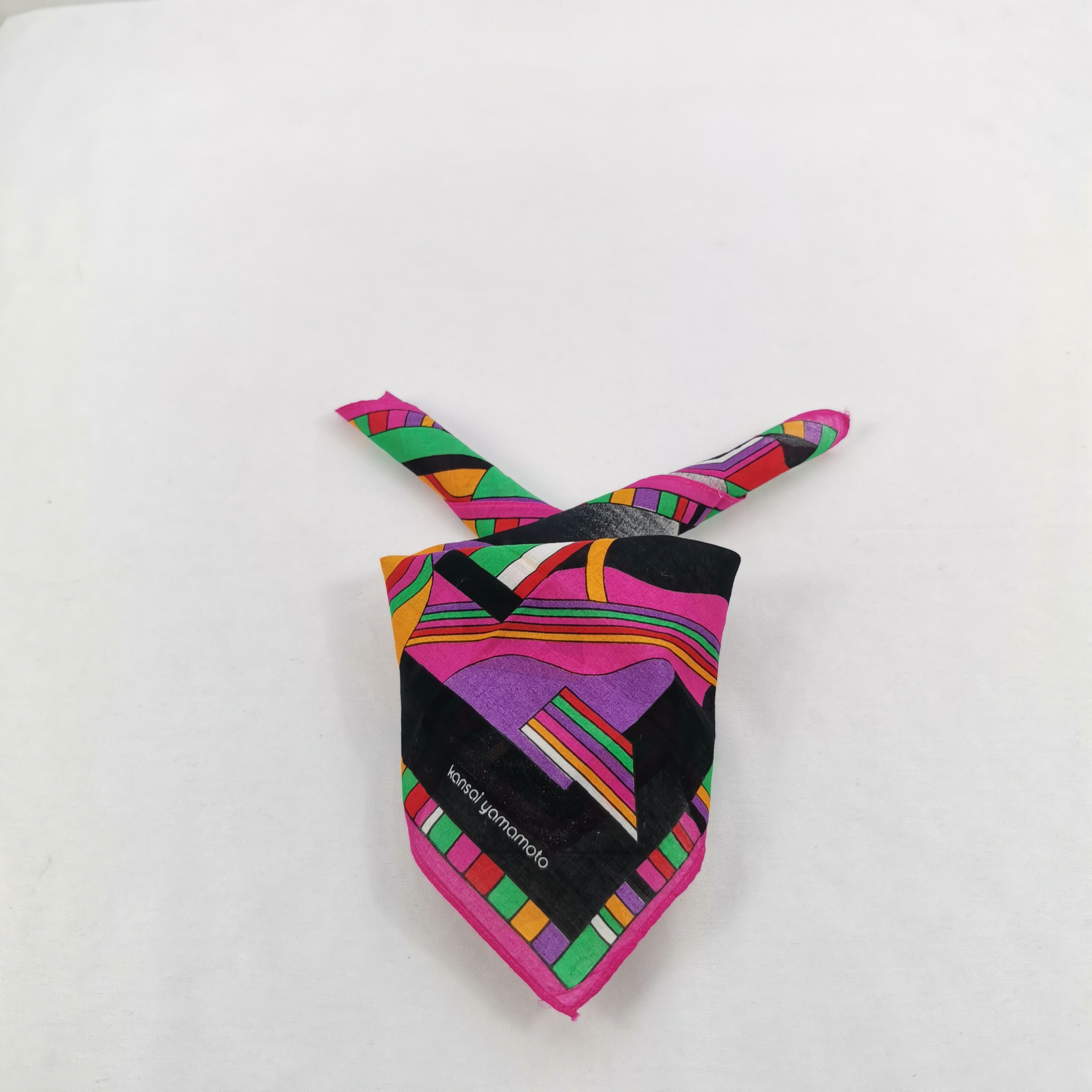Kansai Yamamoto Vintage Kansai Handkerchief Neckerchief Japanese Bandana Size ONE SIZE - 2 Thumbnail