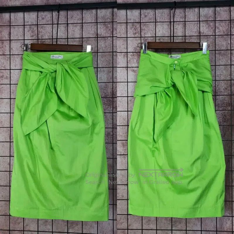 Dior Dior Green Cotton Mid. Size 23" - 2 Thumbnail