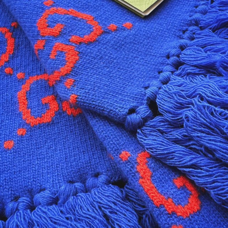 Gucci Gucci 22FW Autumn and Winter Show Designer Wool Scarf Size ONE SIZE - 3 Thumbnail