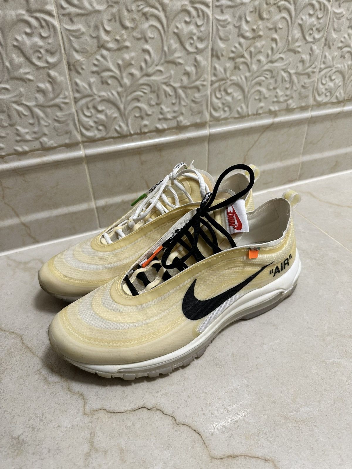 Nike × Off-White × Virgil Abloh Nike Off-White Air Max 97 Sz. 12 Size US 12 / EU 45 - 3 Thumbnail