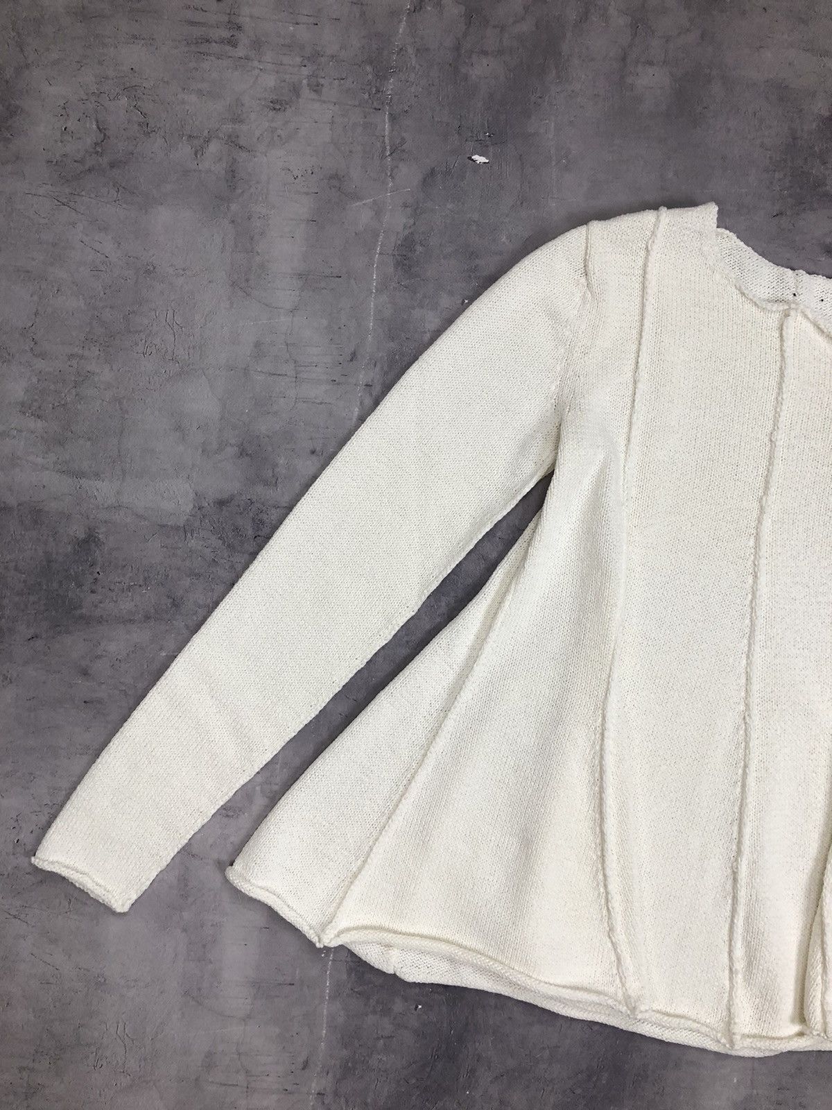 Rundholz Rundholz Black Label Flared Panel Sweater in Off-White Size XS / US 0-2 / IT 36-38 - 5 Thumbnail