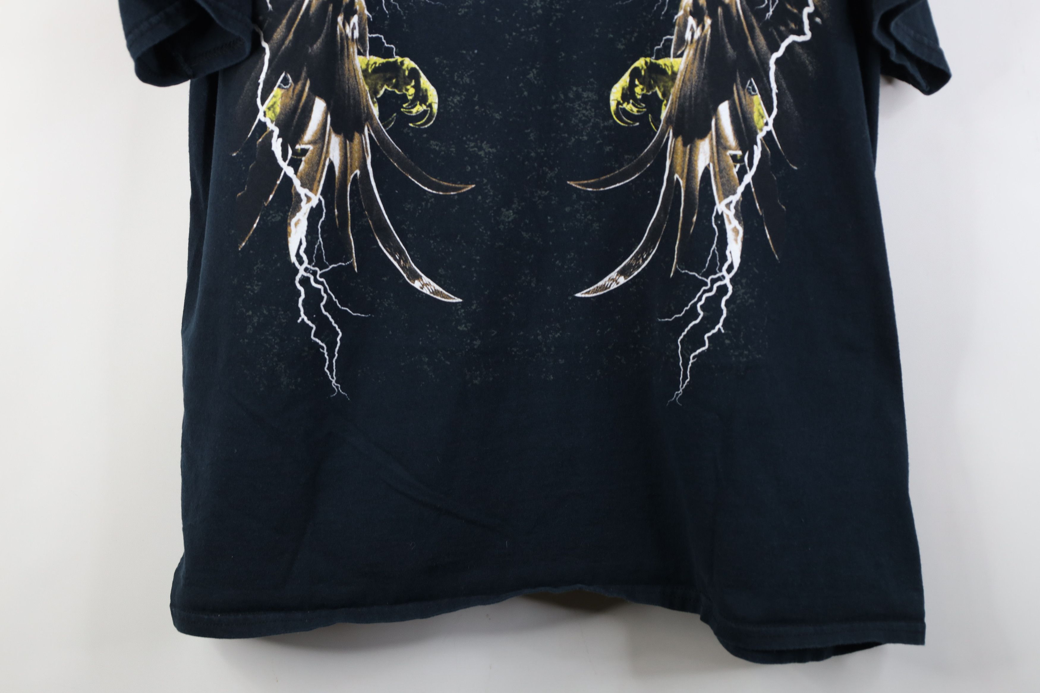 Vintage Vintage 90s Y2K Streetwear Lightning Short Sleeve T-Shirt Size US XXL / EU 58 / 5 - 3 Thumbnail