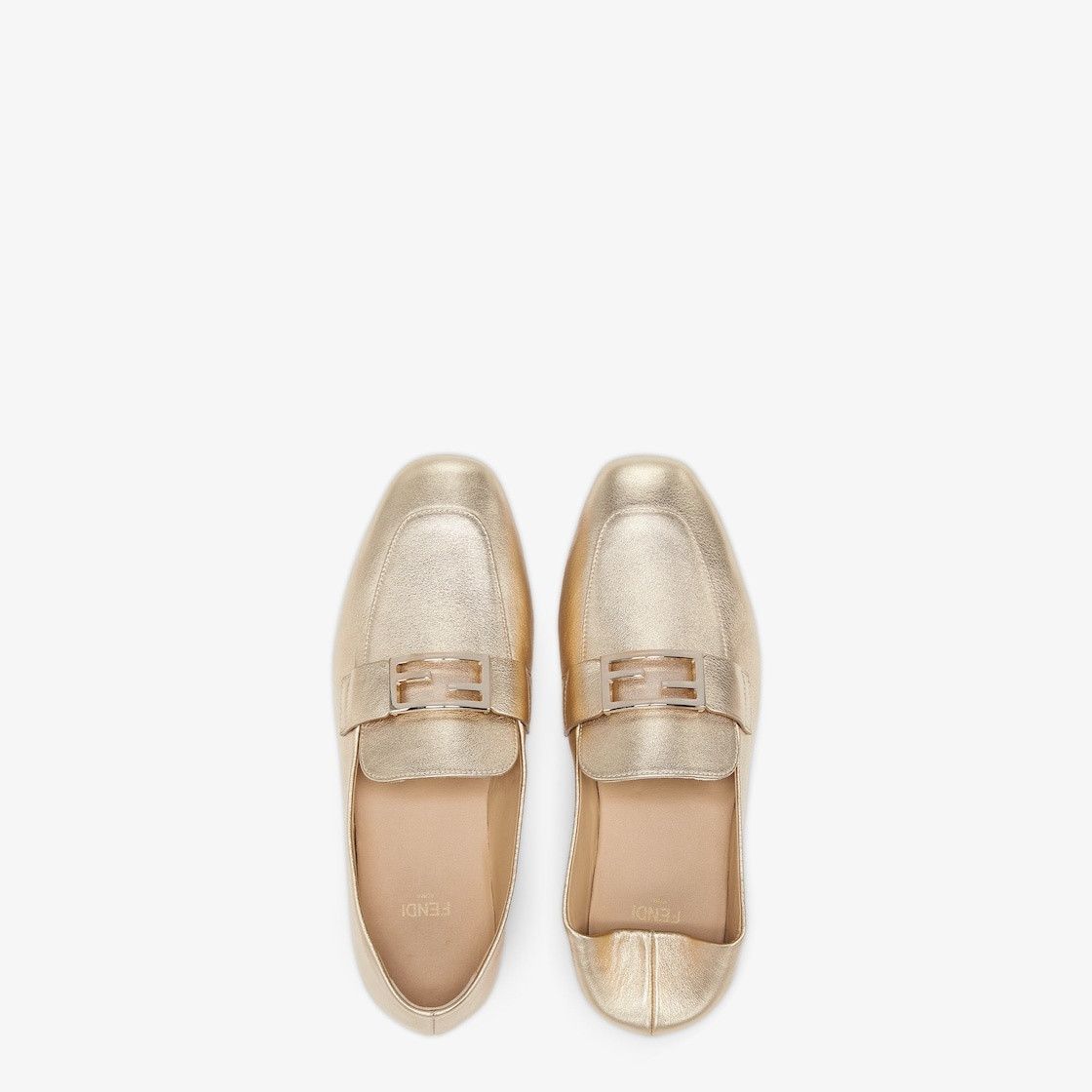 Fendi o1B3y1r0426 Baguette Driving Loafers in Gold Size US 11 / IT 41 - 5 Thumbnail