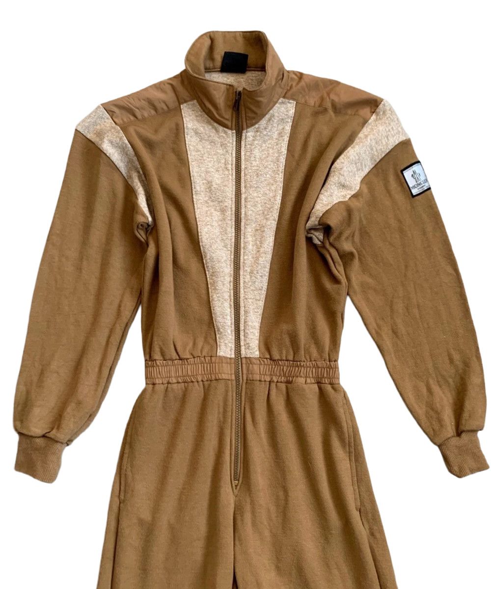Moncler 🔴 MONCLER Overall Jumpsuit Zip Jacket Pants Logo Gold Asics Size US 28 / EU 44 - 1 Thumbnail