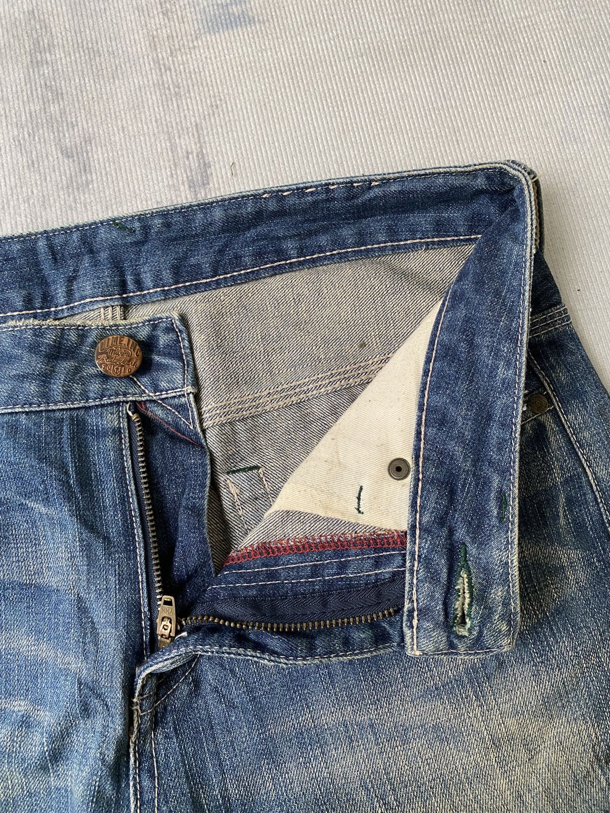 Japanese Brand Lime Inc Japan Usn Marine Patchwork Distressed Design Denim Size US 30 / EU 46 - 20 Thumbnail
