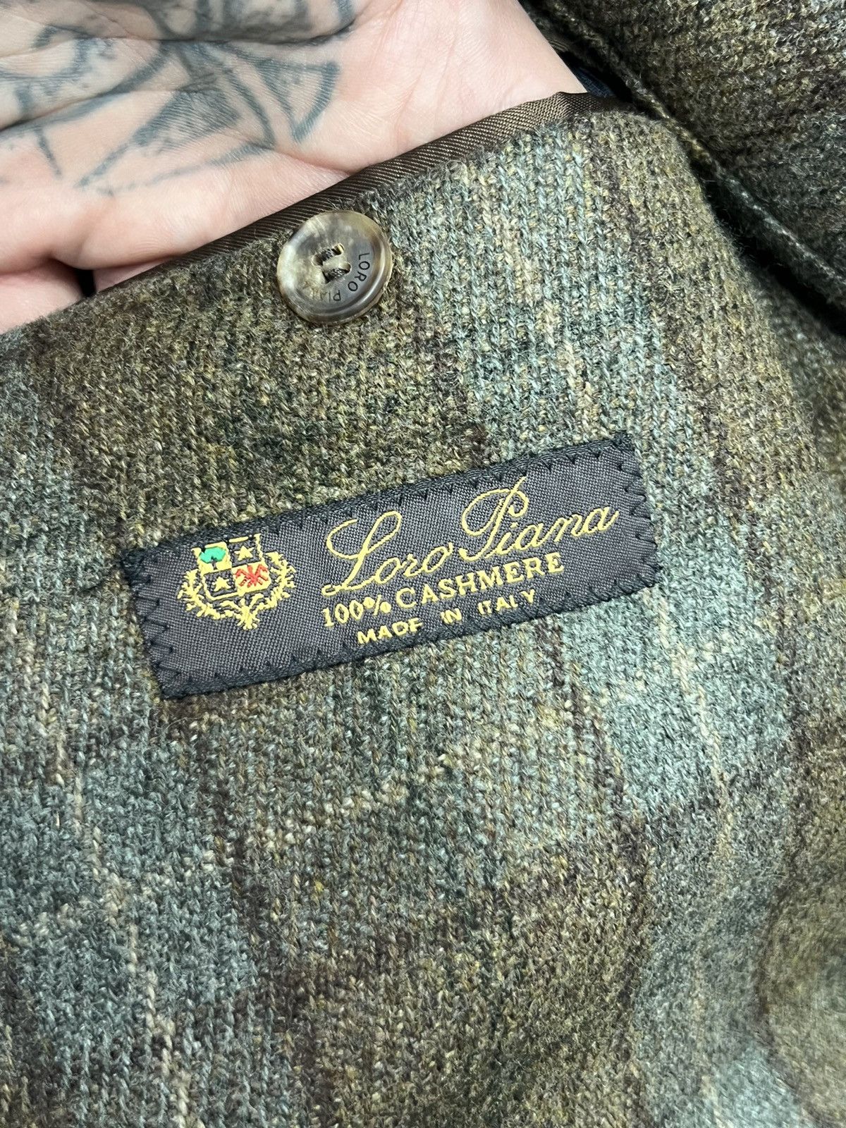 Loro Piana × Vintage RRP 3400$ Loro Piana Wool Cashmere Blazer Jacket Size 50R - 9 Thumbnail