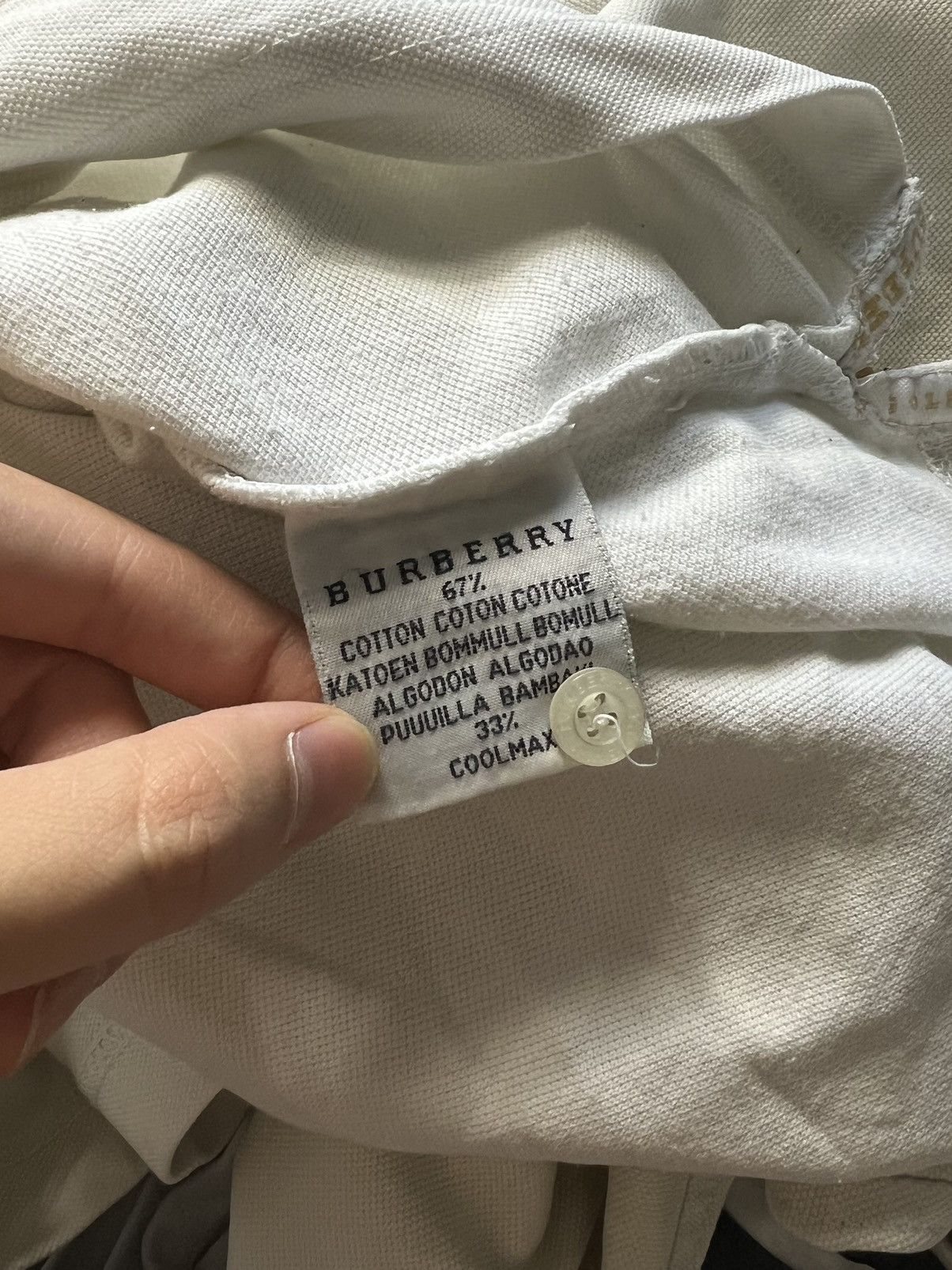 Burberry × Vintage Polo Shirt Burberry Golf white vintage Size US L / EU 52-54 / 3 - 4 Thumbnail