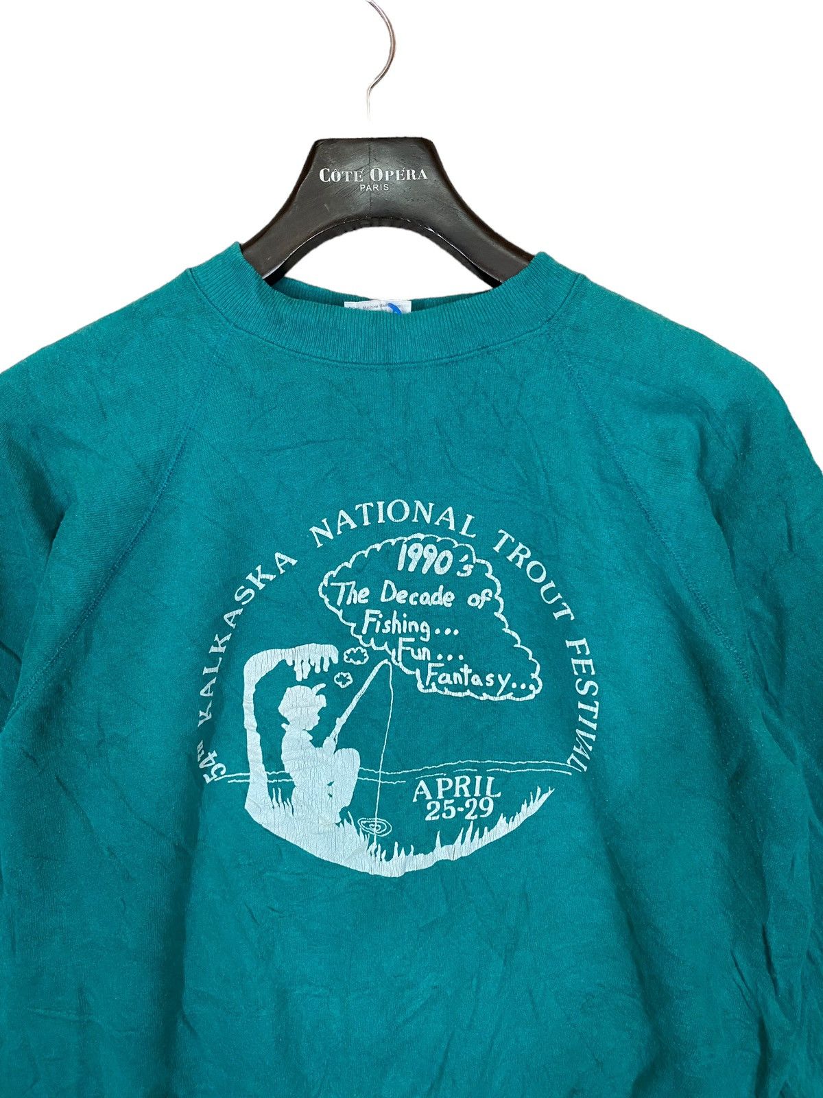 Vintage Vtg 54th kalkaska national trout festival 1990 hanes size L Size US L / EU 52-54 / 3 - 4 Thumbnail