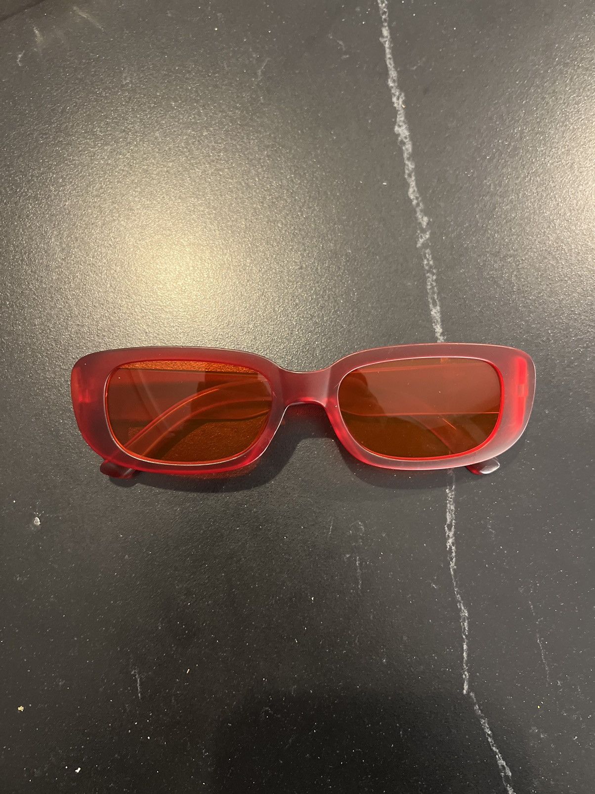 Japanese Brand Red sunglasses orange lenses Size ONE SIZE - 1 Preview