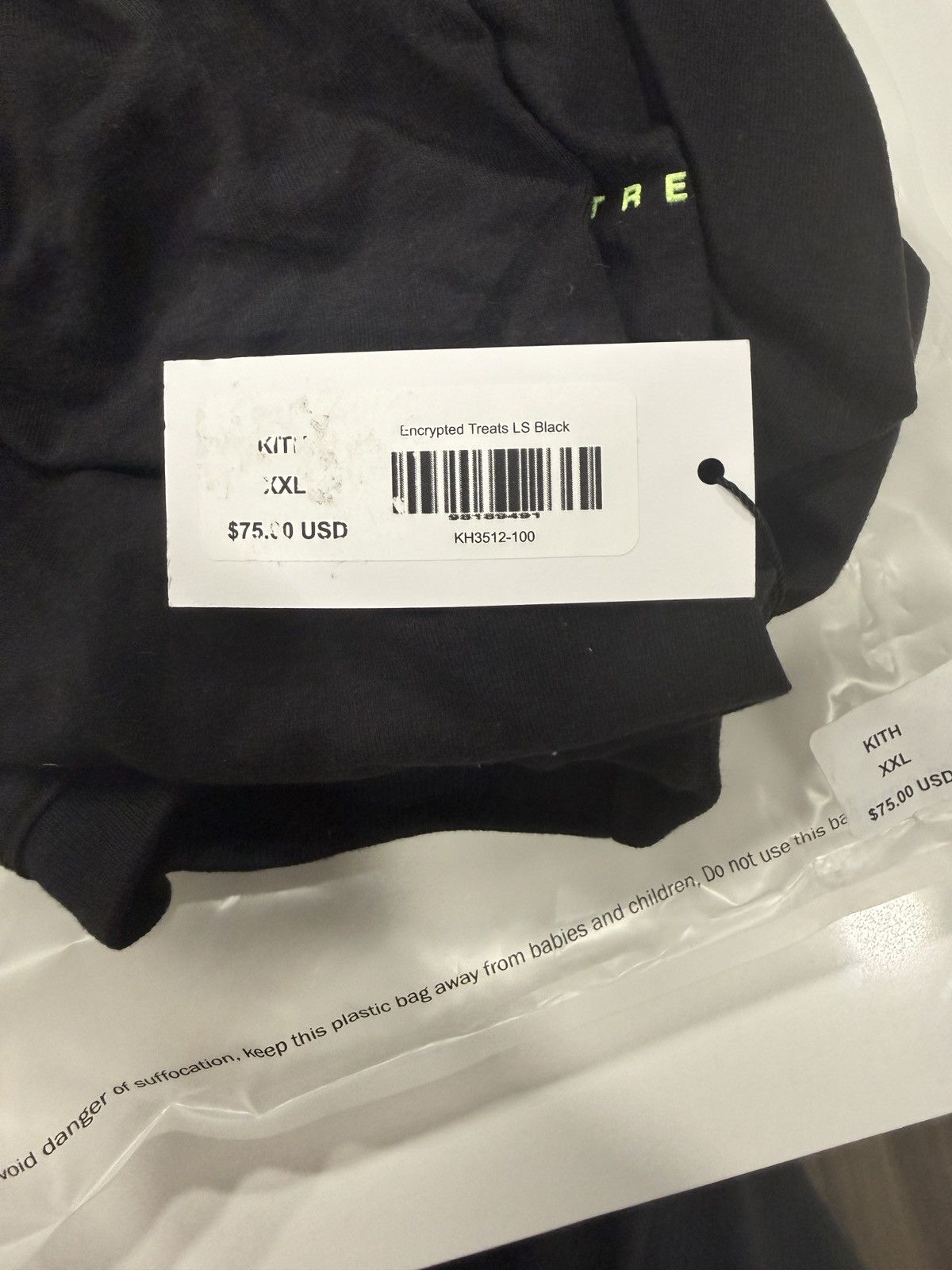 Kith Kith Treats L/S Encrypted Black Size XXL FW18 Size US XXL / EU 58 / 5 - 7 Thumbnail