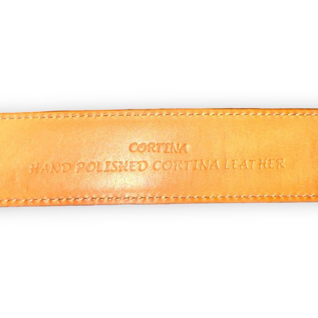 Trafalgar Trafalgar Black Hand Polished Cortina Leather Dress Belt 38 Size 38 - 4 Thumbnail