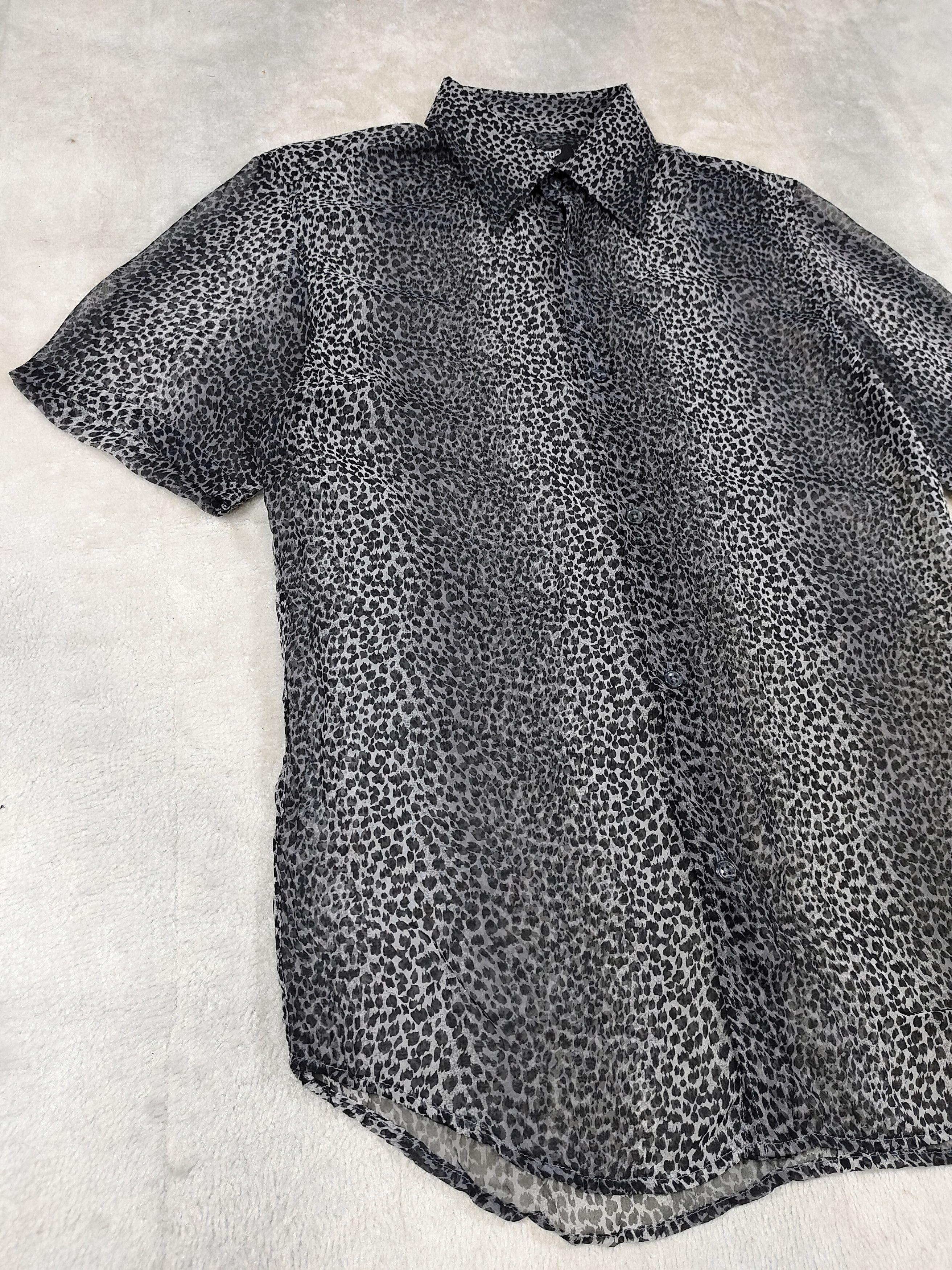Tornado Mart 🇯🇵 Tornado Mart 🇯🇵 Leopard Pattern Sheer Shirt Size US L / EU 52-54 / 3 - 4 Thumbnail