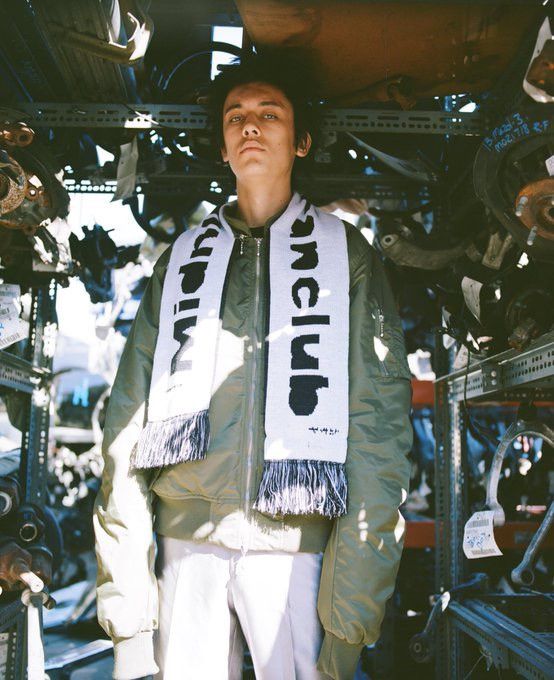 Midnight Studios New Midnight Studios MA-1 Bomber Detachable Logo Scarf 3 L Size US L / EU 52-54 / 3 - 3 Thumbnail