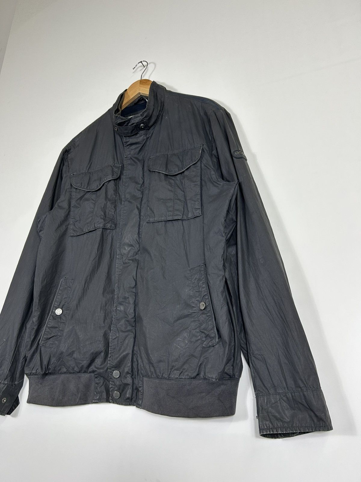 Geox × Italia Independent 🔥Geox Respira Italia Patent Zipper Jacket Size US L / EU 52-54 / 3 - 3 Thumbnail