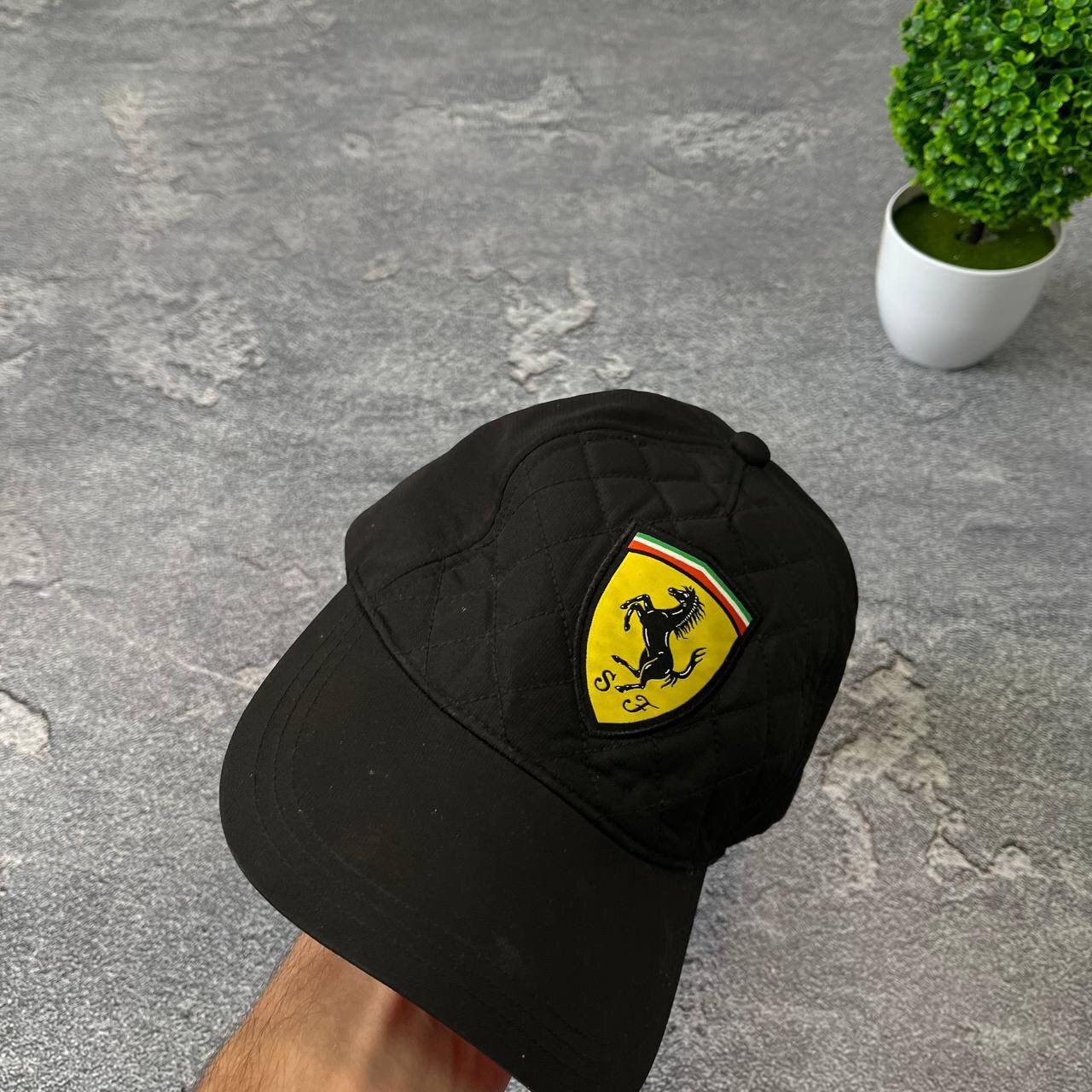 Ferrari Vintage Ferrari Formula 1 Scuredia Black Edition Hat Cap Size ONE SIZE - 11 Thumbnail