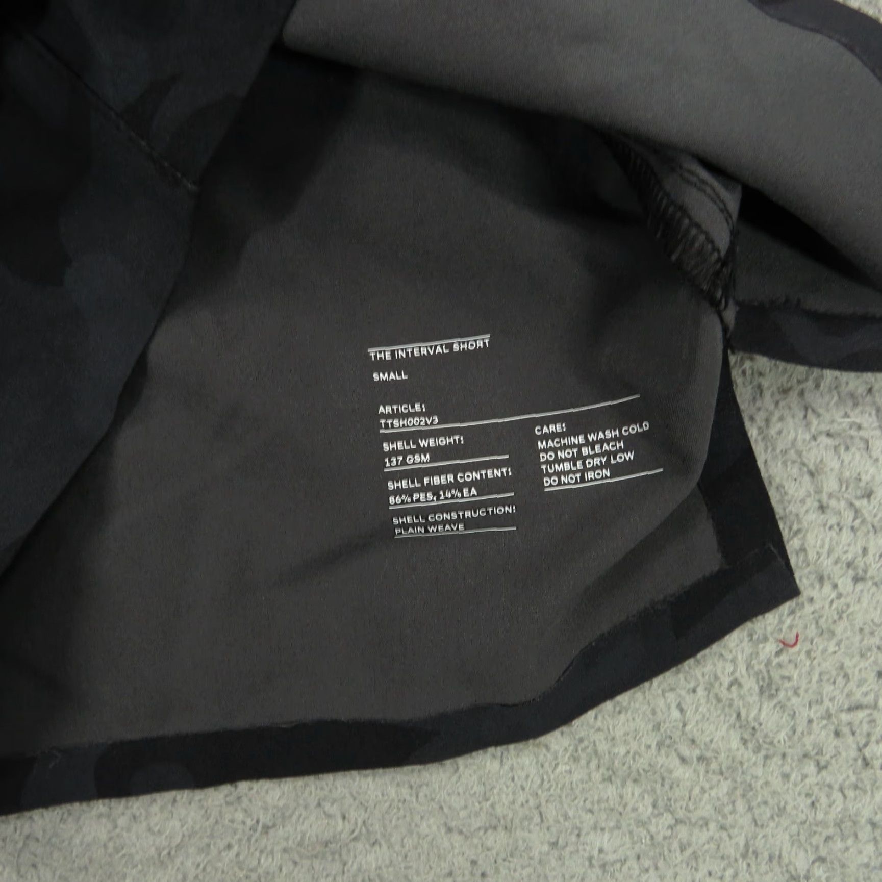 Ten Thousand Ten Thousand Interval Short Small 7" Black Camo Mens Performance Training Gym Shirt Size US 29 - 6 Thumbnail