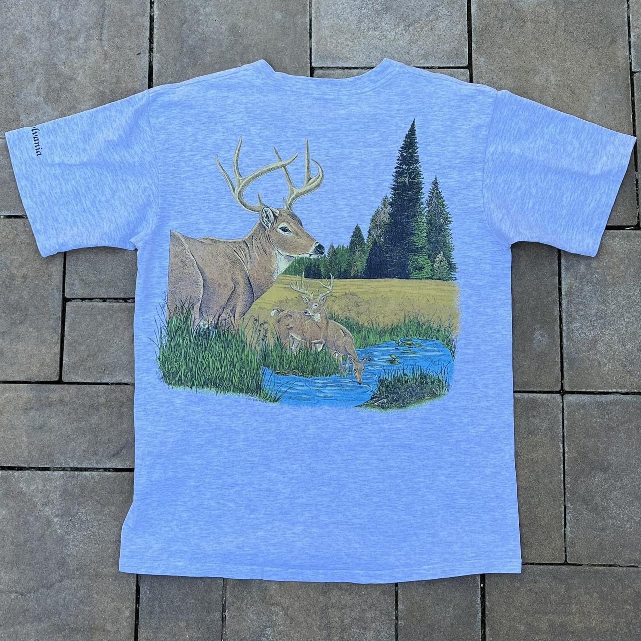 Vintage Vintage 90s Pennsylvania White Tail Deer Animal Tshirt Size US L / EU 52-54 / 3 - 2 Thumbnail