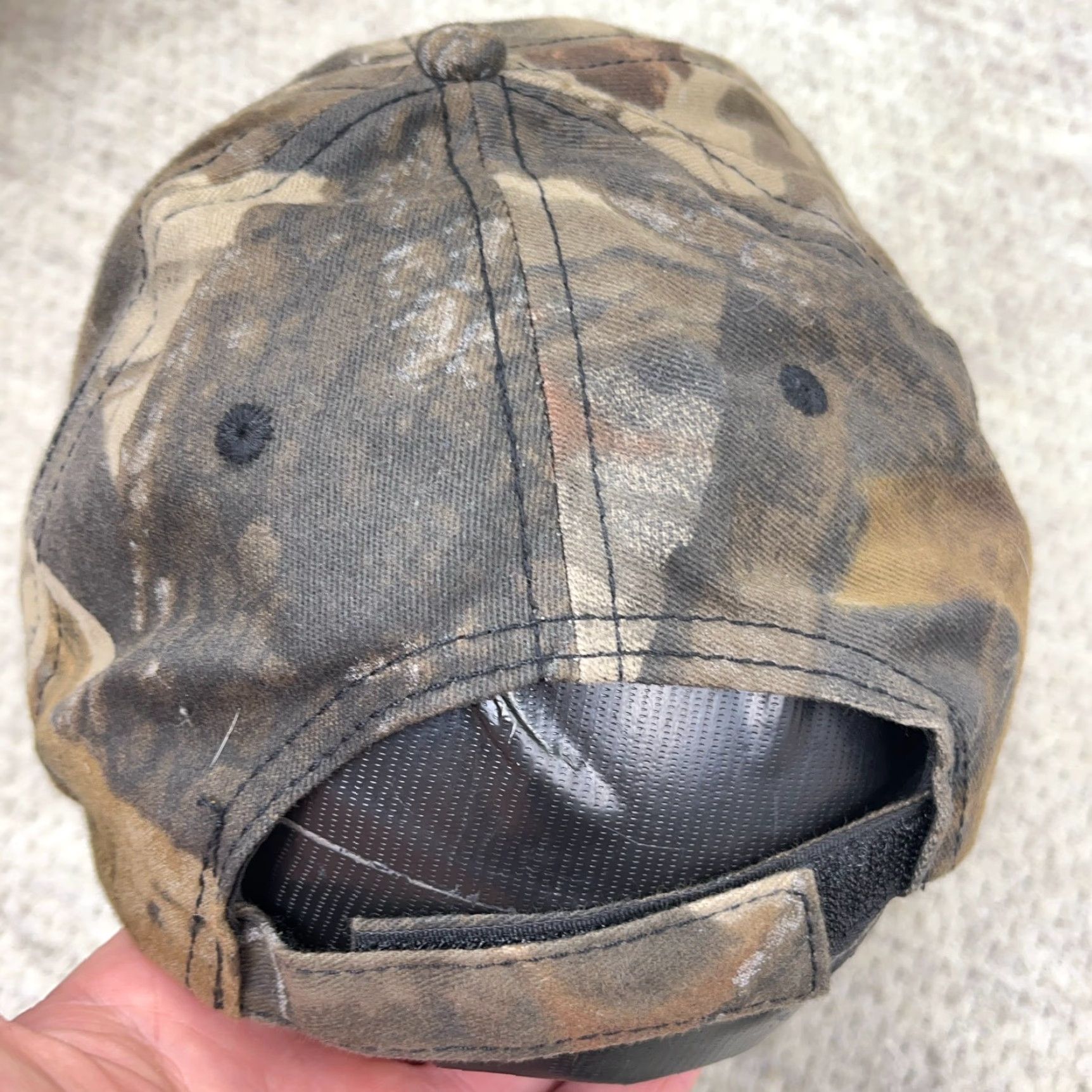 Vintage VINTAGE Paramount Camouflage Hat Cap Adjustable One Size Men Brown Cotton Canvas Realtree Hardwoods Outdoor 80s 90s Vintage Style Baseball Cap Mens Size ONE SIZE - 4 Thumbnail