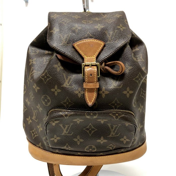 Louis Vuitton Monogram Montsouris MM M51136 Bag Rucksack Ladies