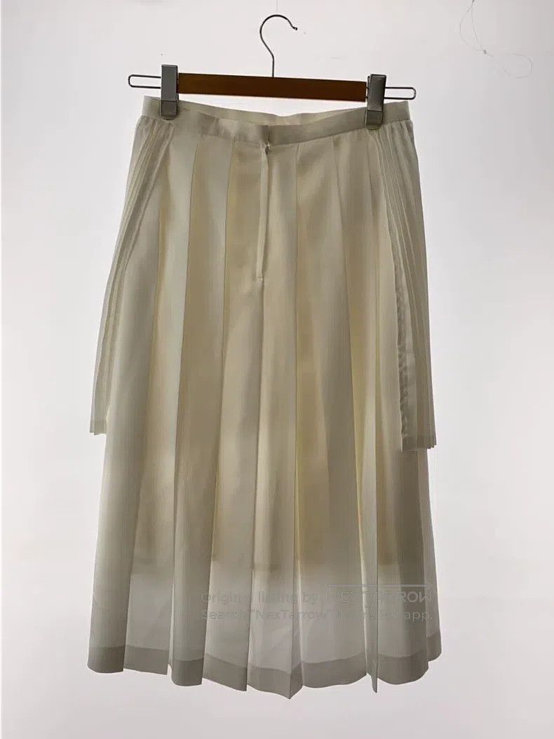 Comme des Garcons Comme Des Garcons size S White retro multi-layer pleated o Size 22" - 2 Thumbnail