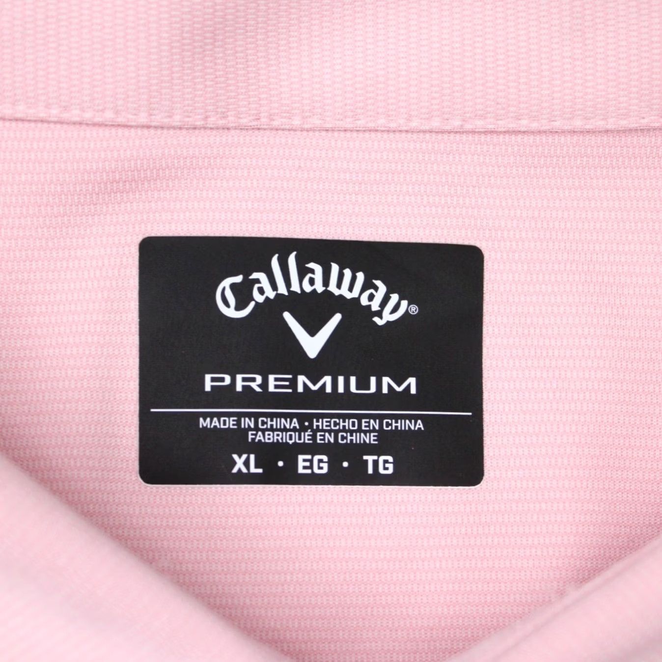 Callaway Callaway Polo Shirt Mens XL Pink Short Sleeve Golf 100% Polyester Regular Fit Polo Shirt Size US XL / EU 56 / 4 - 6 Thumbnail