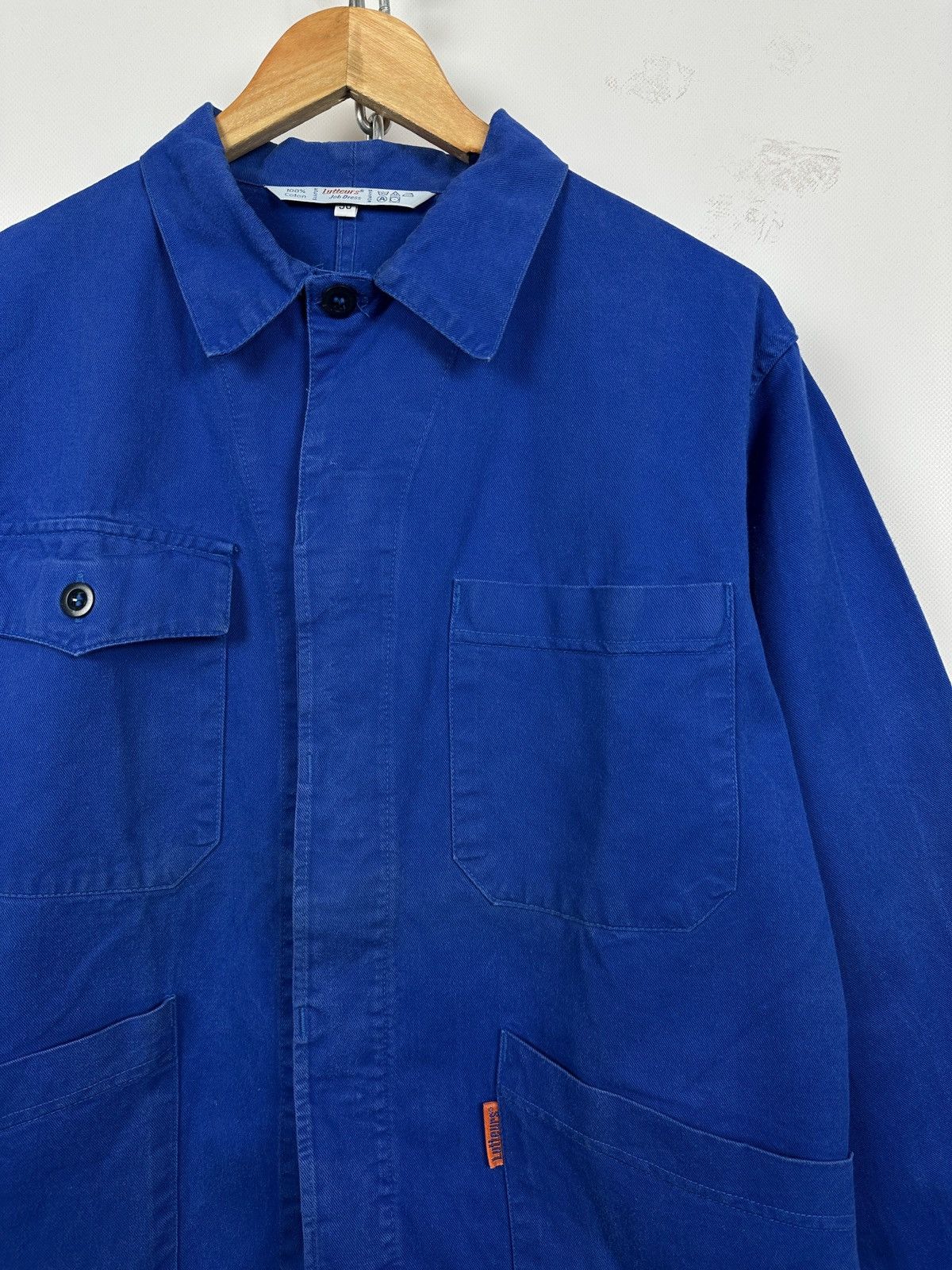 Le Laboureur 80s Vintage Lutteurs French Workwear Sanfor Chore Jacket Size US M / EU 48-50 / 2 - 5 Thumbnail
