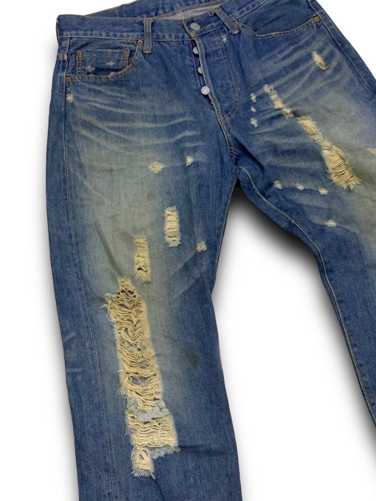 Hysteric Glamour HYSTERIC GLAMOUR DISTRESSED DENIM JAPANESE BRANDS JEANS Size US 34 / EU 50 - 7 Thumbnail