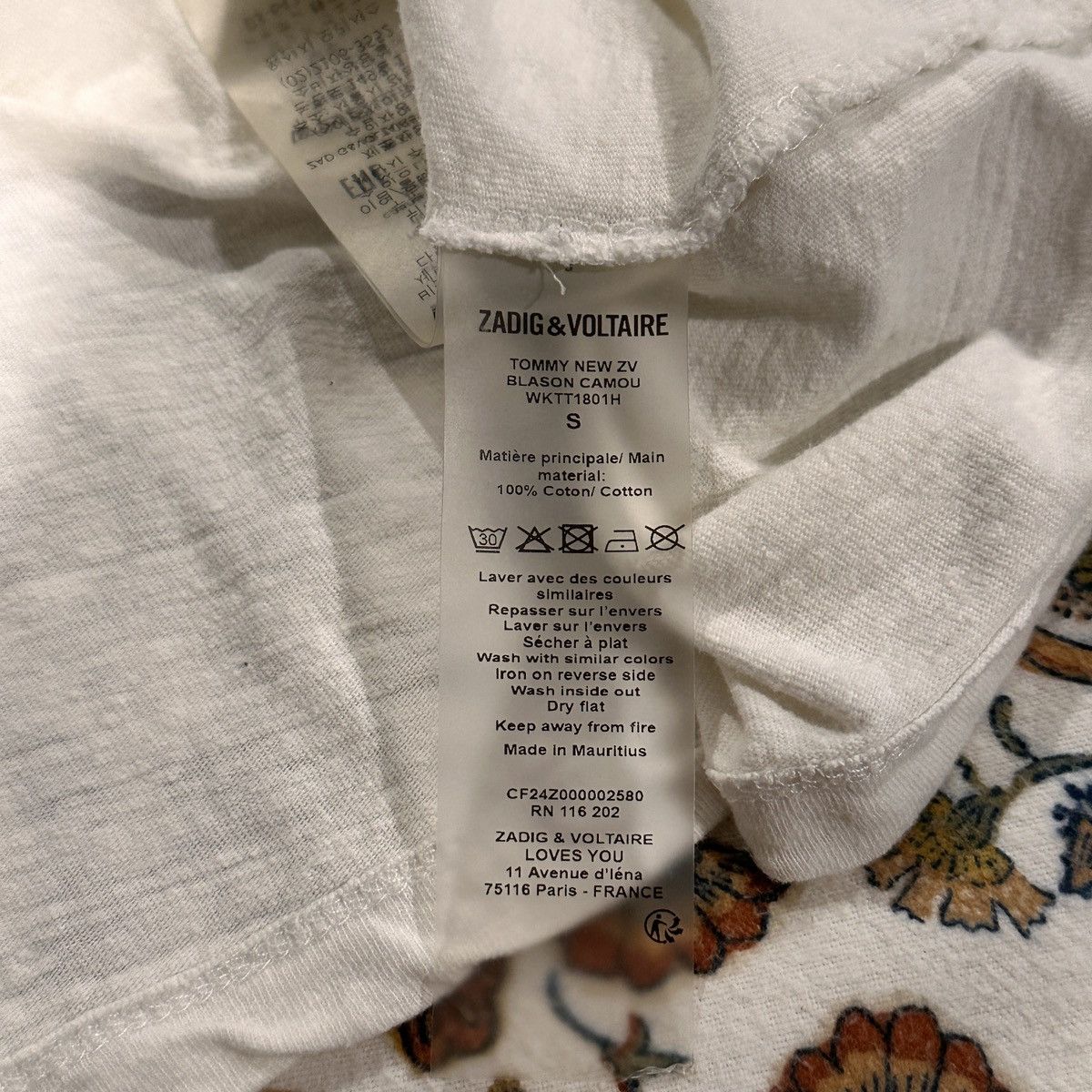 Designer × Zadig & Voltaire Zadig & Voltaire Camo T-Shirt Size US S / EU 44-46 / 1 - 5 Thumbnail