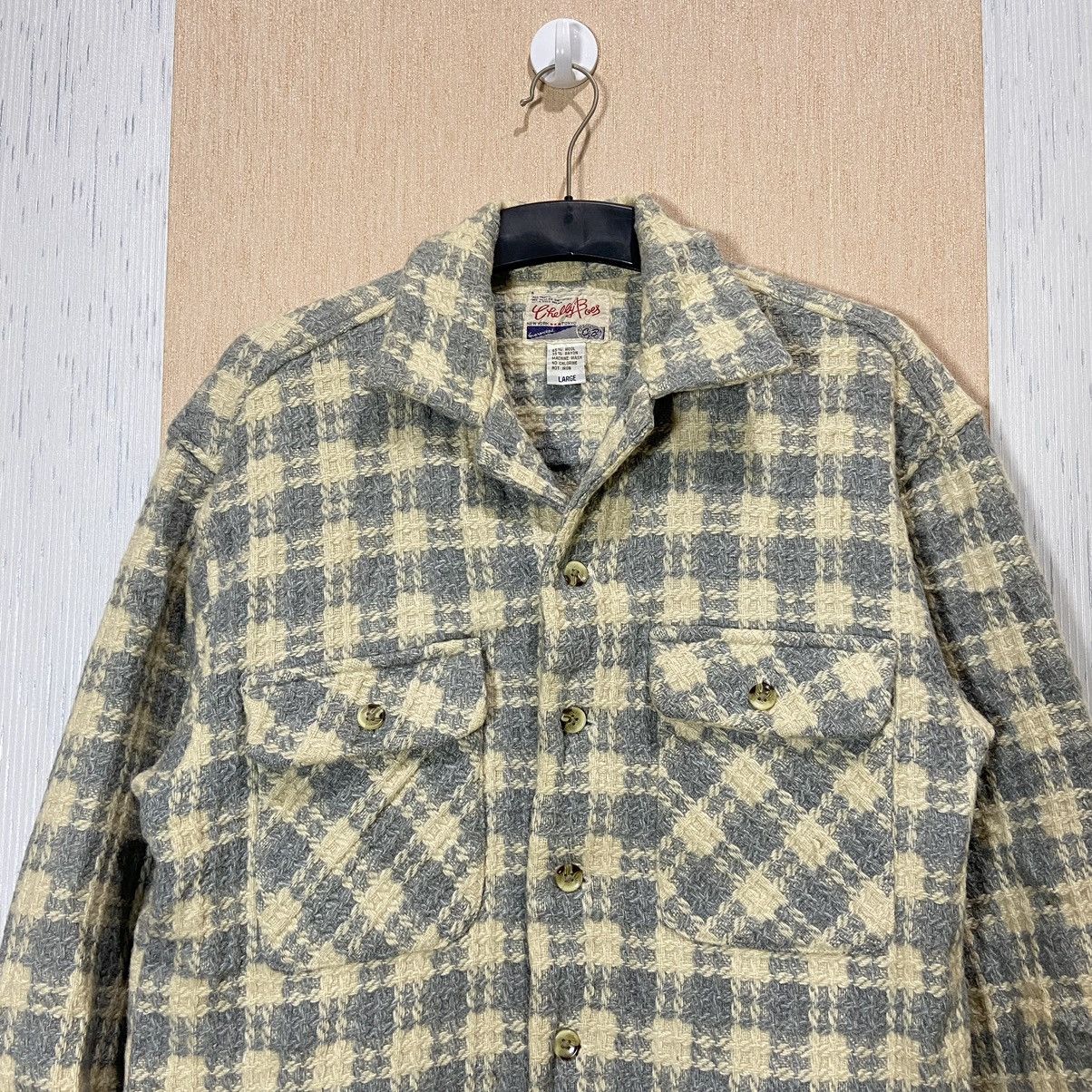 Japanese Brand Vintage Chelly Boes Outer Wool Plaid Shirt Size US L / EU 52-54 / 3 - 3 Thumbnail