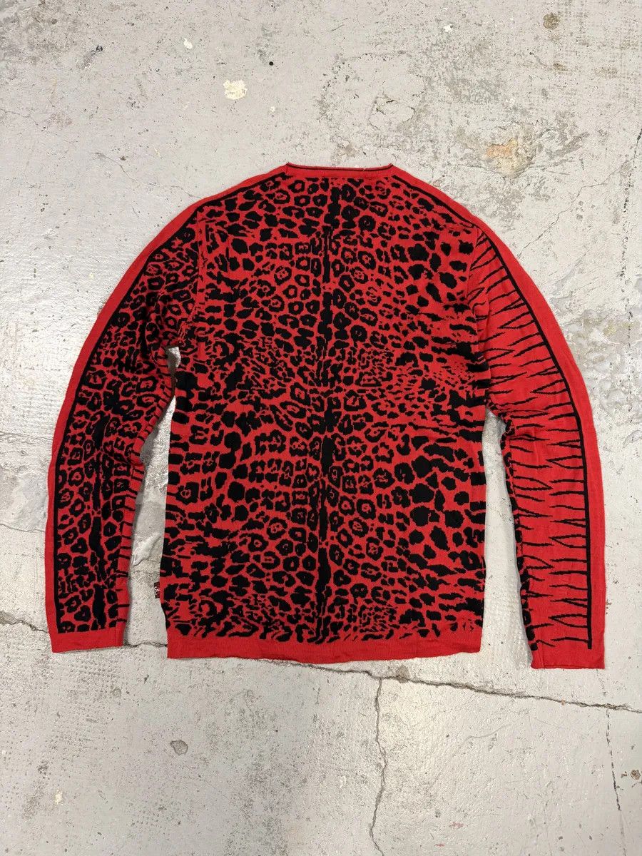 Versace 2000s Versace Zebra Leopard Red Longsleeves Size US S / EU 44-46 / 1 - 4 Thumbnail