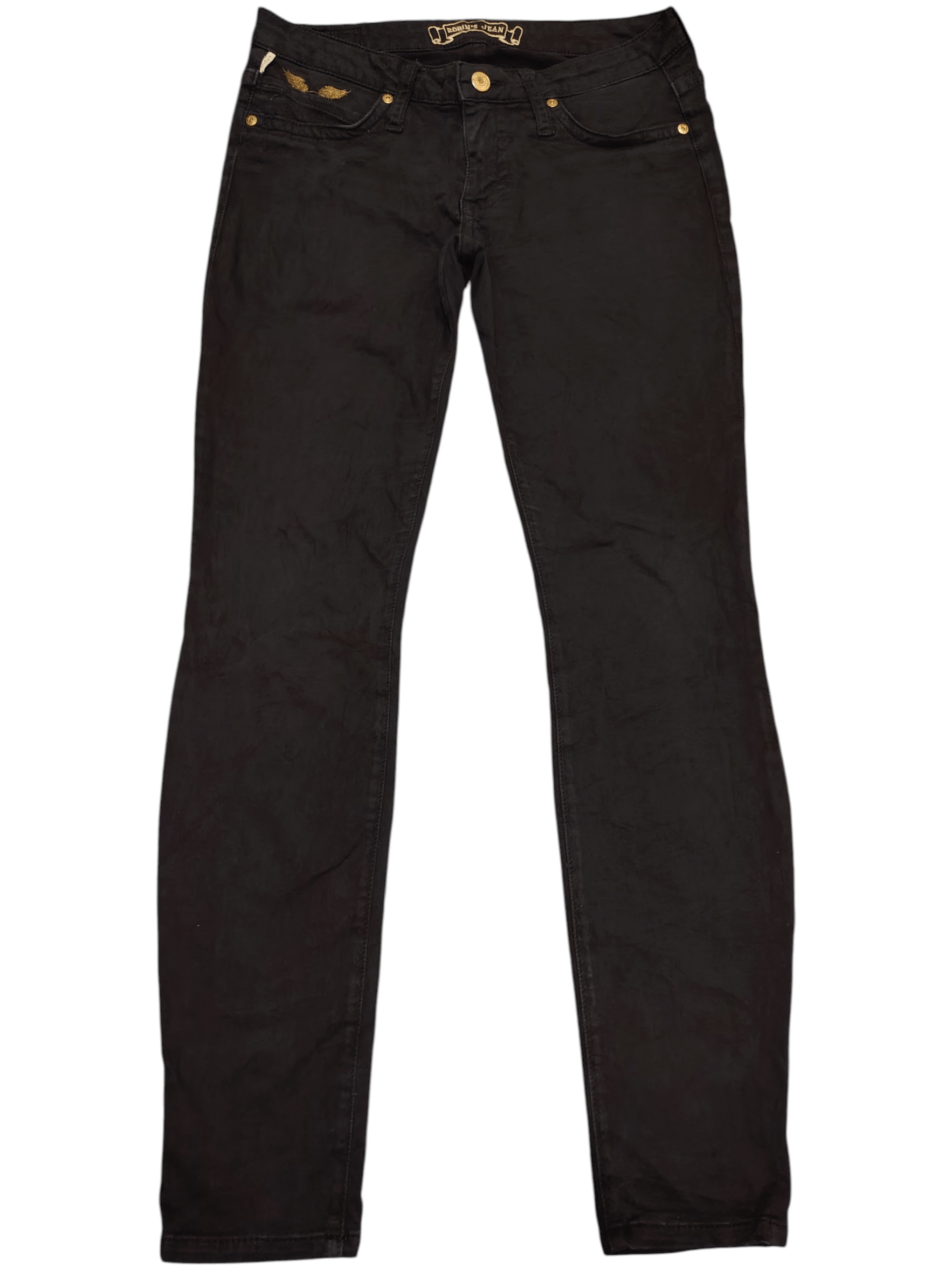 Robins Jeans Robin Jeans Embroidered back Wings Bead Stretch Skinny Pants Size US 30 / EU 46 - 2 Thumbnail