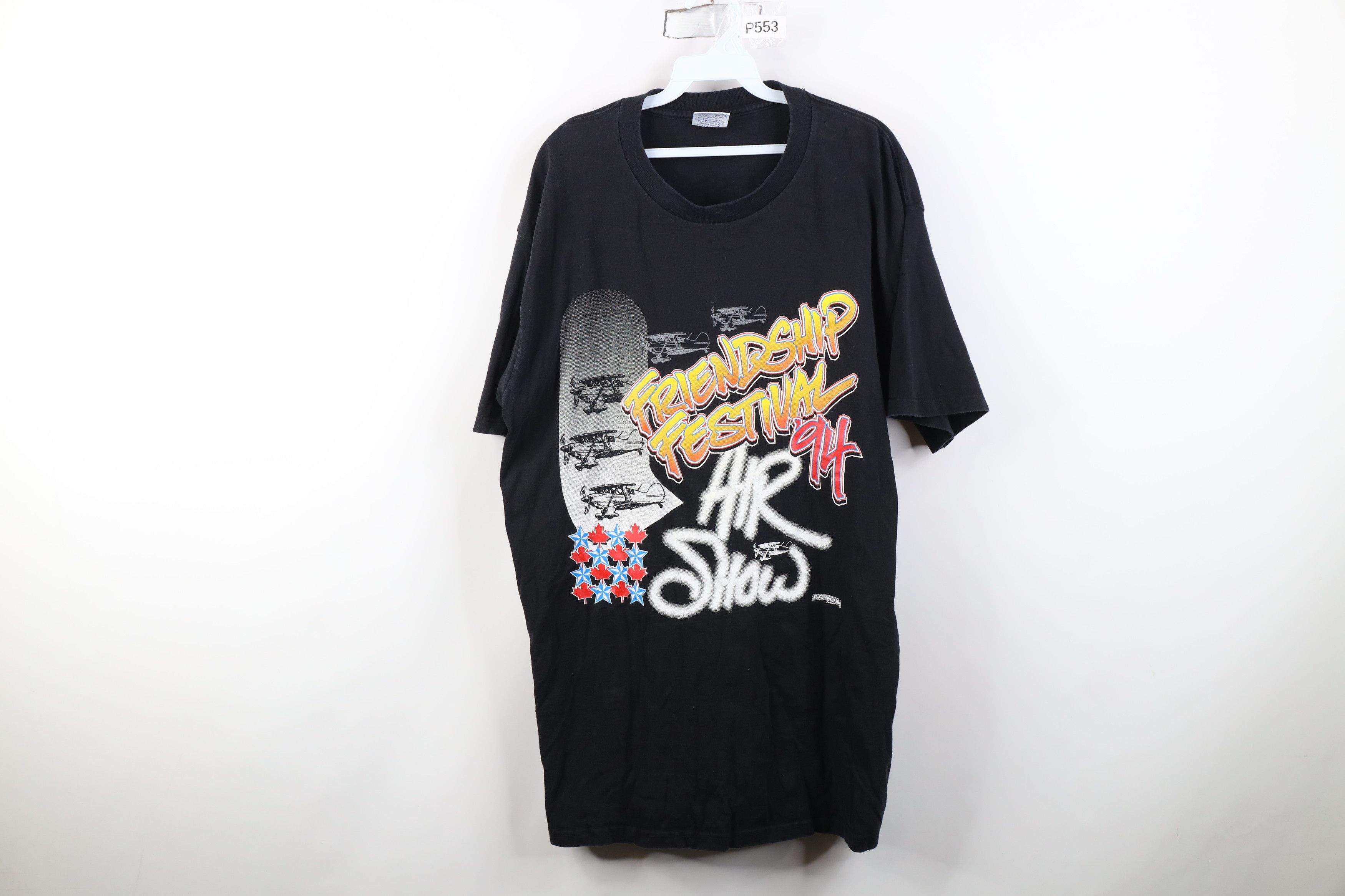 Vintage Vintage 90s 1994 Friendship Festival Air Show Canada T-Shirt Size US XL / EU 56 / 4 - 1 Thumbnail