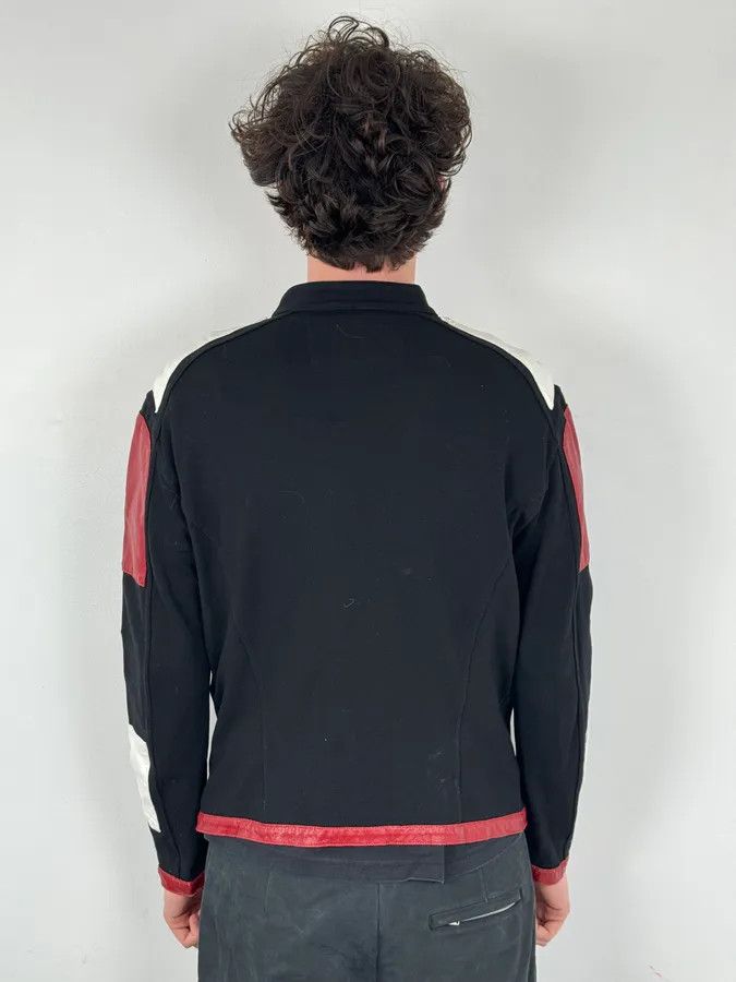 Dirk Bikkembergs 2000s Dirk Bikkembergs Mondrian Leather Color-Block Biker Leather Jacket Size US M / EU 48-50 / 2 - 3 Thumbnail