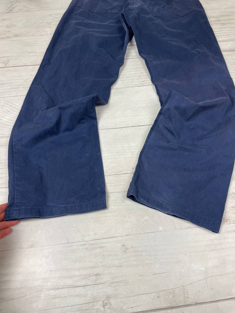 Other Yves Saint Laurent YSL Cotton Casual Pants Big Logo Size US 30 / EU 46 - 4 Thumbnail