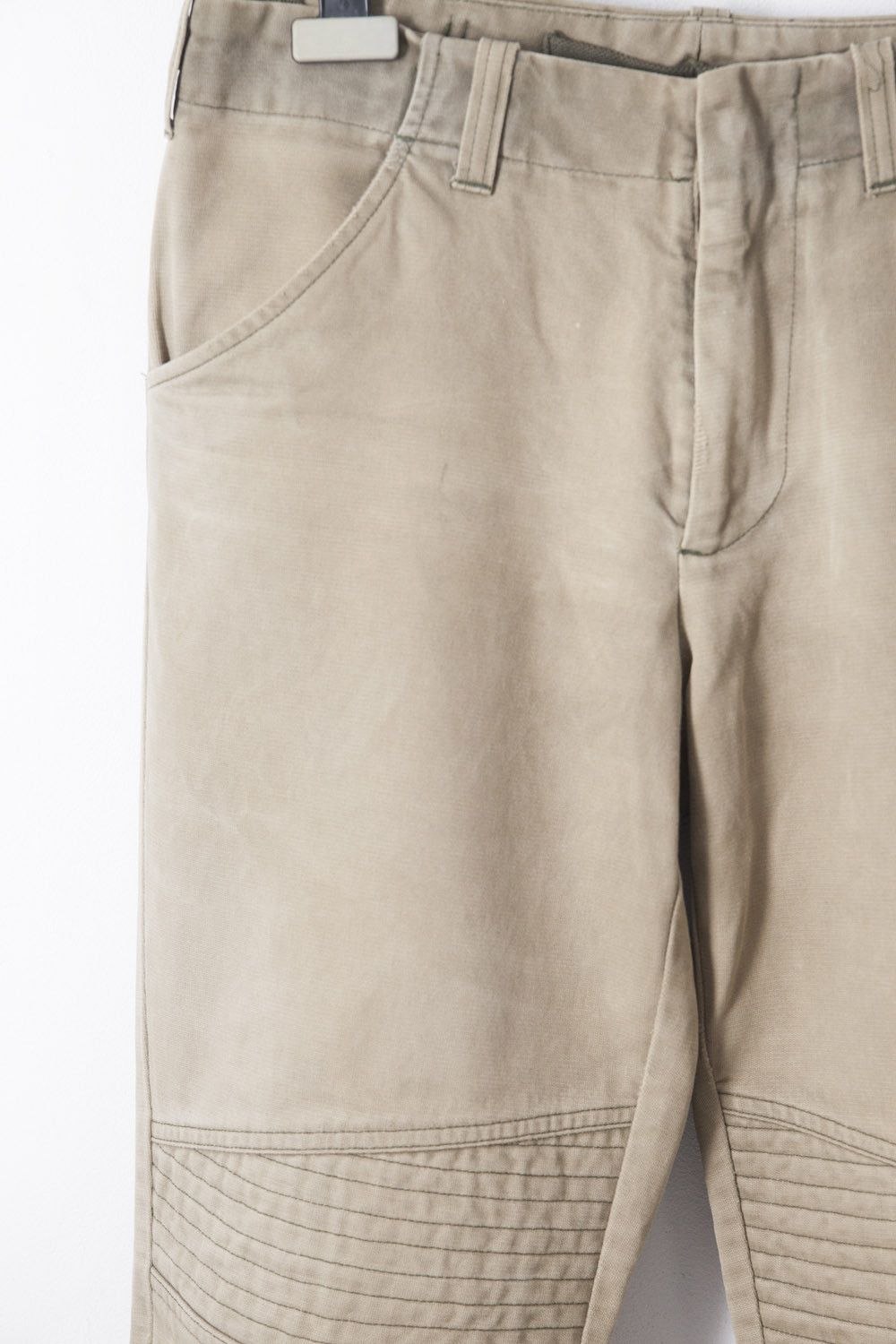 Helmut Lang AW99 beige astro biker pants Size US 30 / EU 46 - 2 Thumbnail