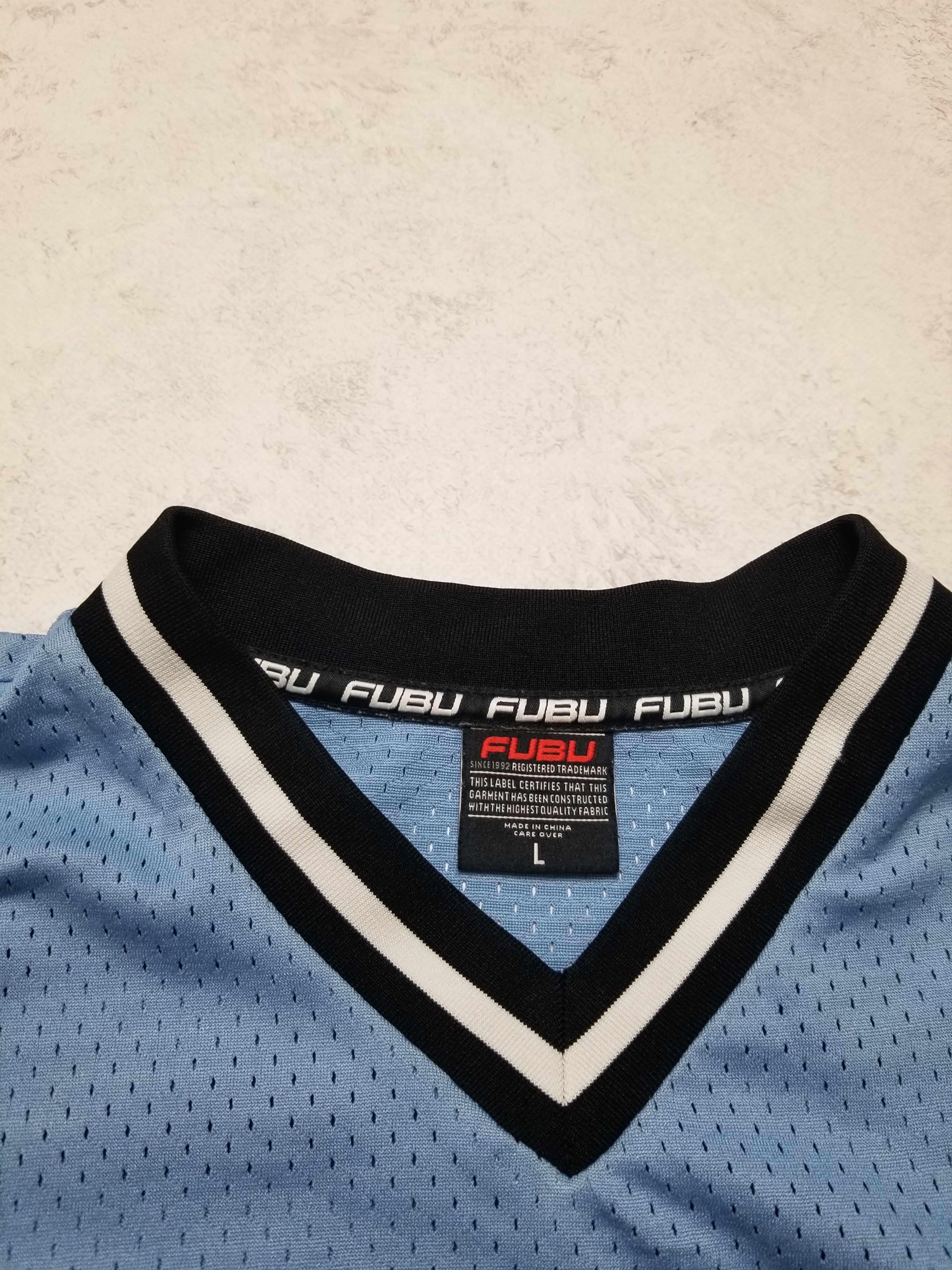 Fubu Fubu Jersey Blue 05 Champions Y2K Baggy Hip Hop Stripe Size US L / EU 52-54 / 3 - 10 Thumbnail